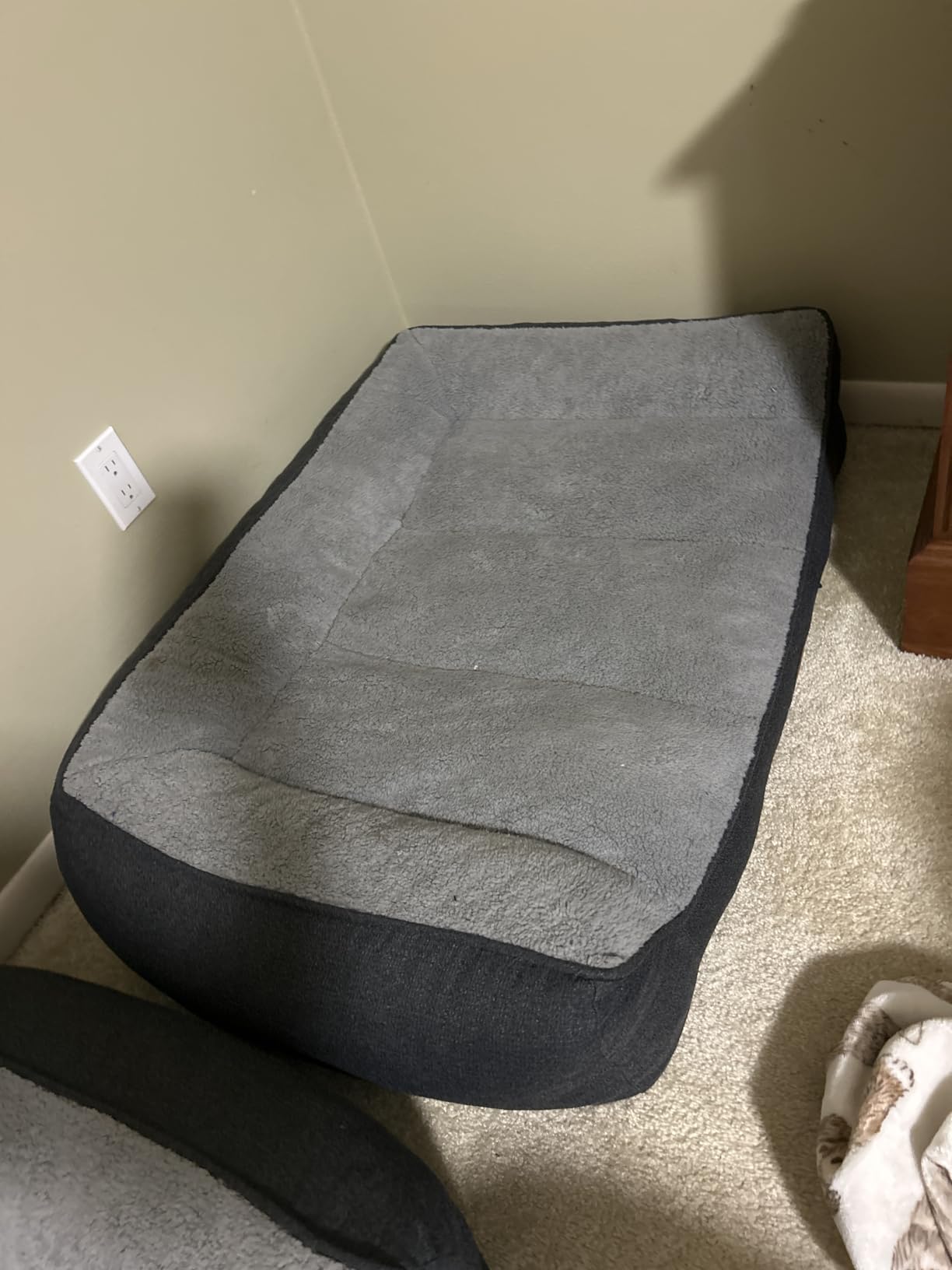 Bedsure SupportMax XL Orthopedic Dog Beds Large Sized Dog - As Seen on TV Extra Thick Supportive Dogs Couch with Waterproof Washable Cover, Extra Large Comfort Pet Sofa with Soft Sherpa, Grey, 42