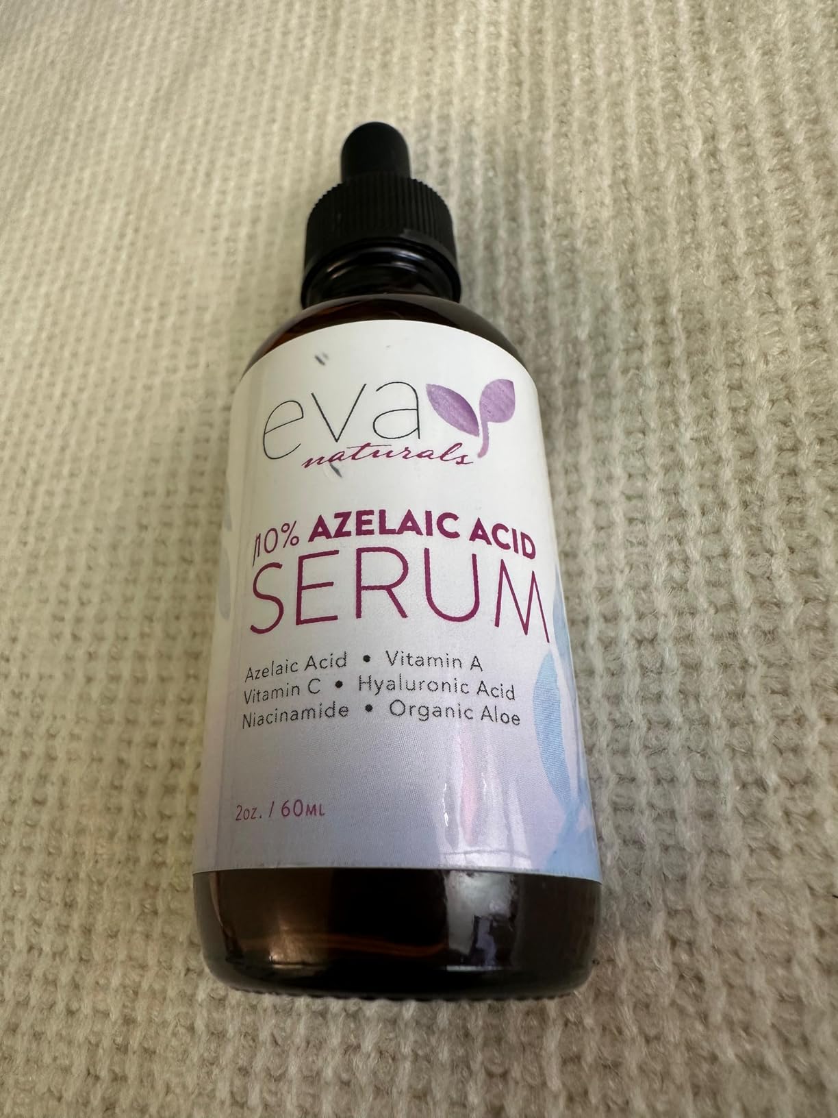 Eva Naturals Azelaic Acid Skincare Serum for Face - Facial Treatment with Niacinamide & Hyaluronic Acid Formula for Redness Soothing, Acne Breakouts, Uneven Skin Texture, Fragrance Free (1 Fl Oz) customer photo 1