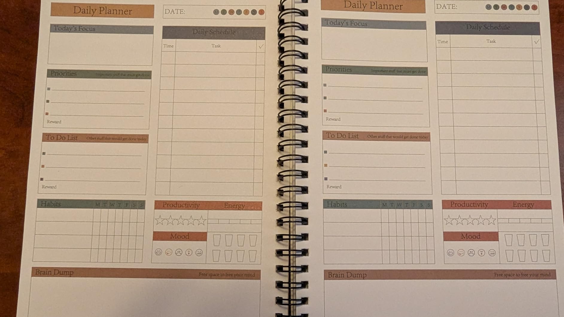 ADHD Daily Planner Neurodivergent Tools Notebook 130 Page Undated Productivity The Anti Daily To Do List Planner Focused Planners for Men & Women customer photo 1