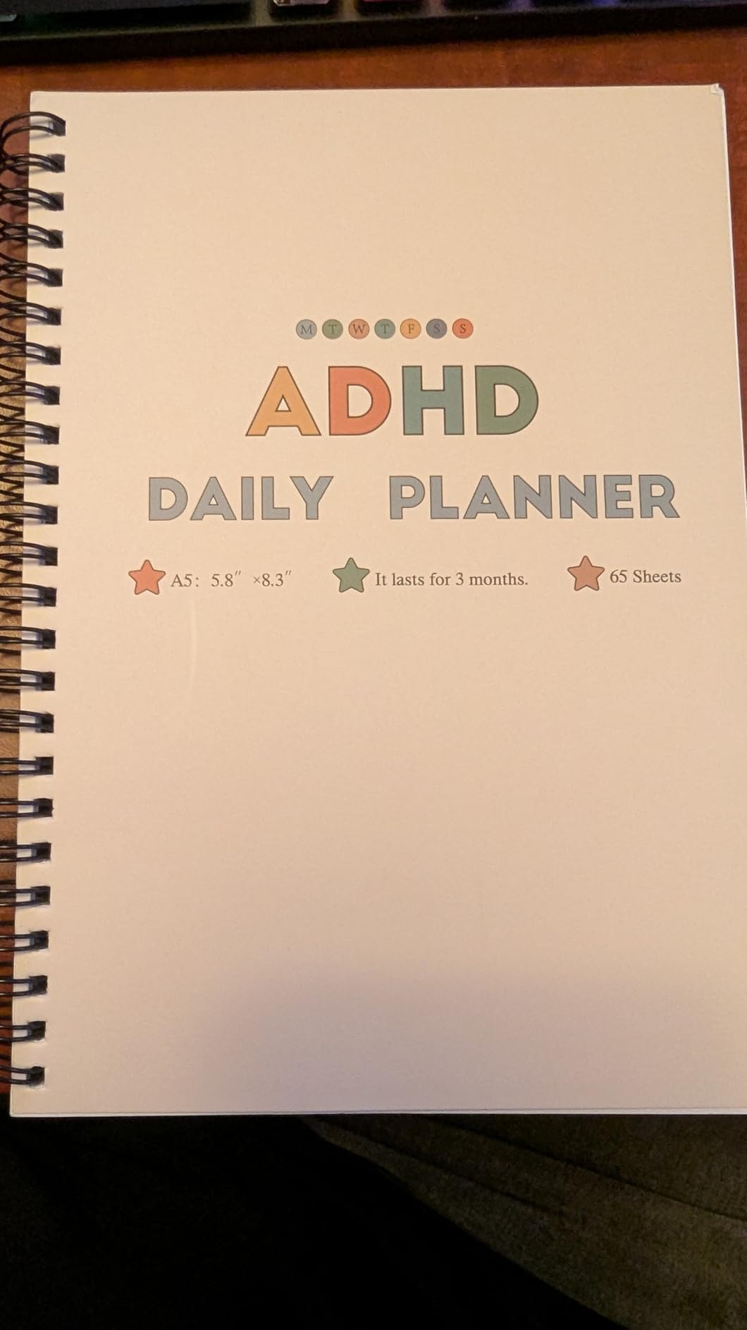 ADHD Daily Planner Neurodivergent Tools Notebook 130 Page Undated Productivity The Anti Daily To Do List Planner Focused Planners for Men & Women customer photo 2