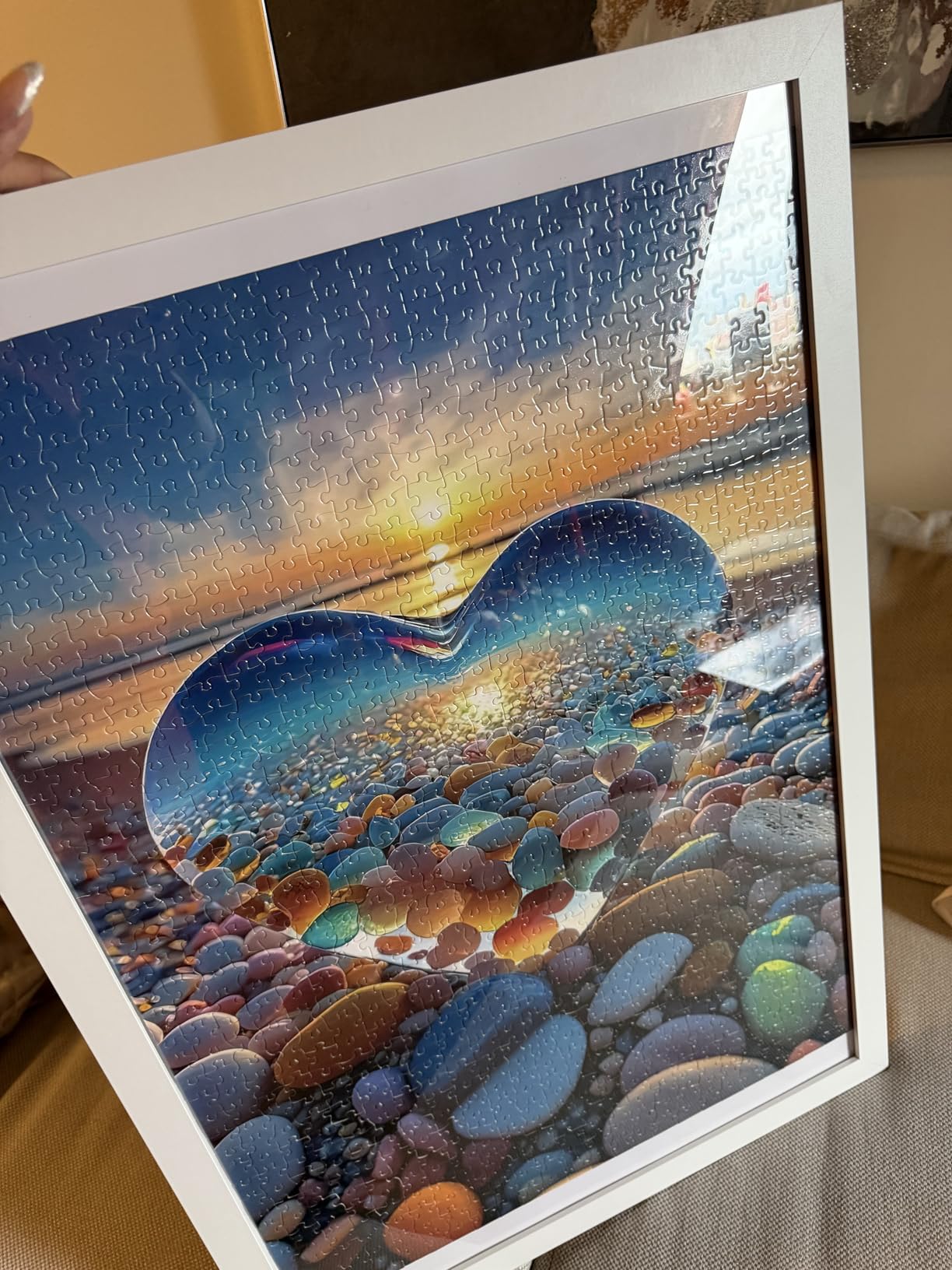 Jigsaw Puzzles for Adults 1000 Pieces, Love Pebbles Beach Puzzle, Impossible Difficult Hard Fun 1000 Piece Jigsaw Puzzles for Adults customer photo 1