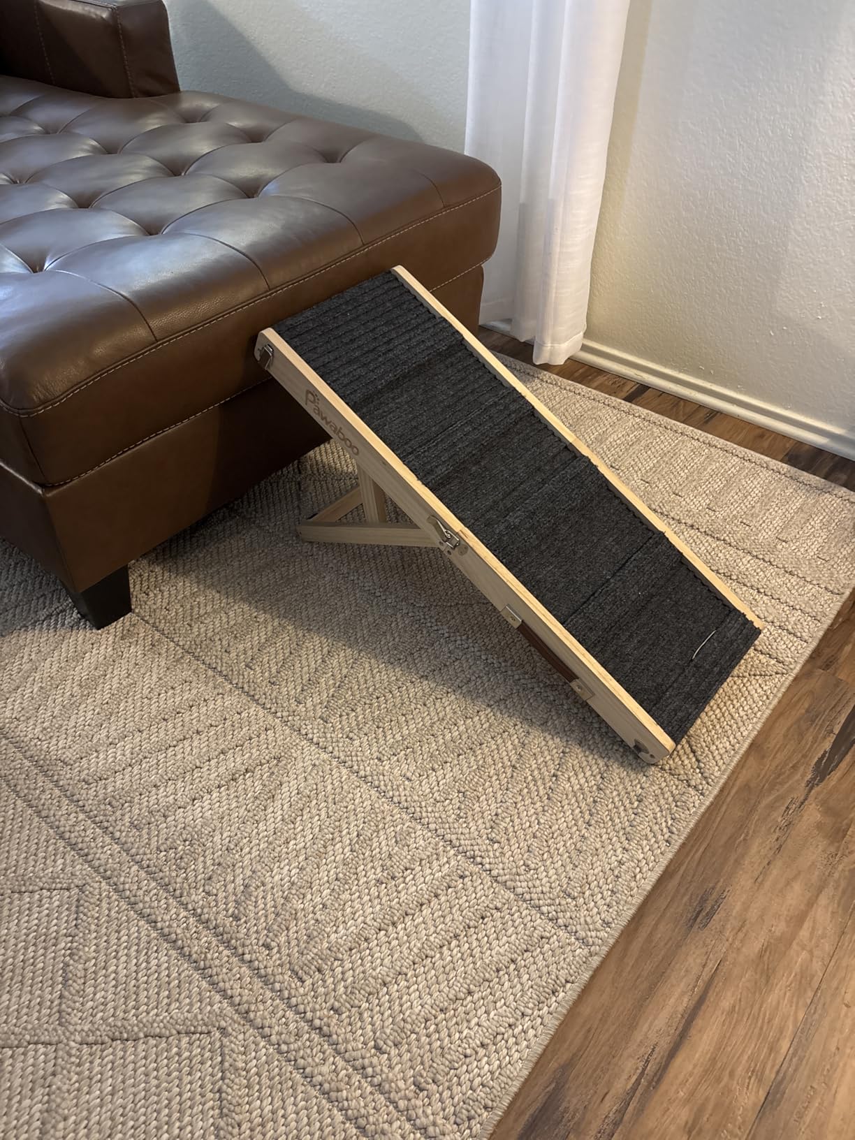 2026 Upgraded Dog Ramp for Couch, Foldable Small Dog Ramp for Sofa, 4 Adjustable Height from 13