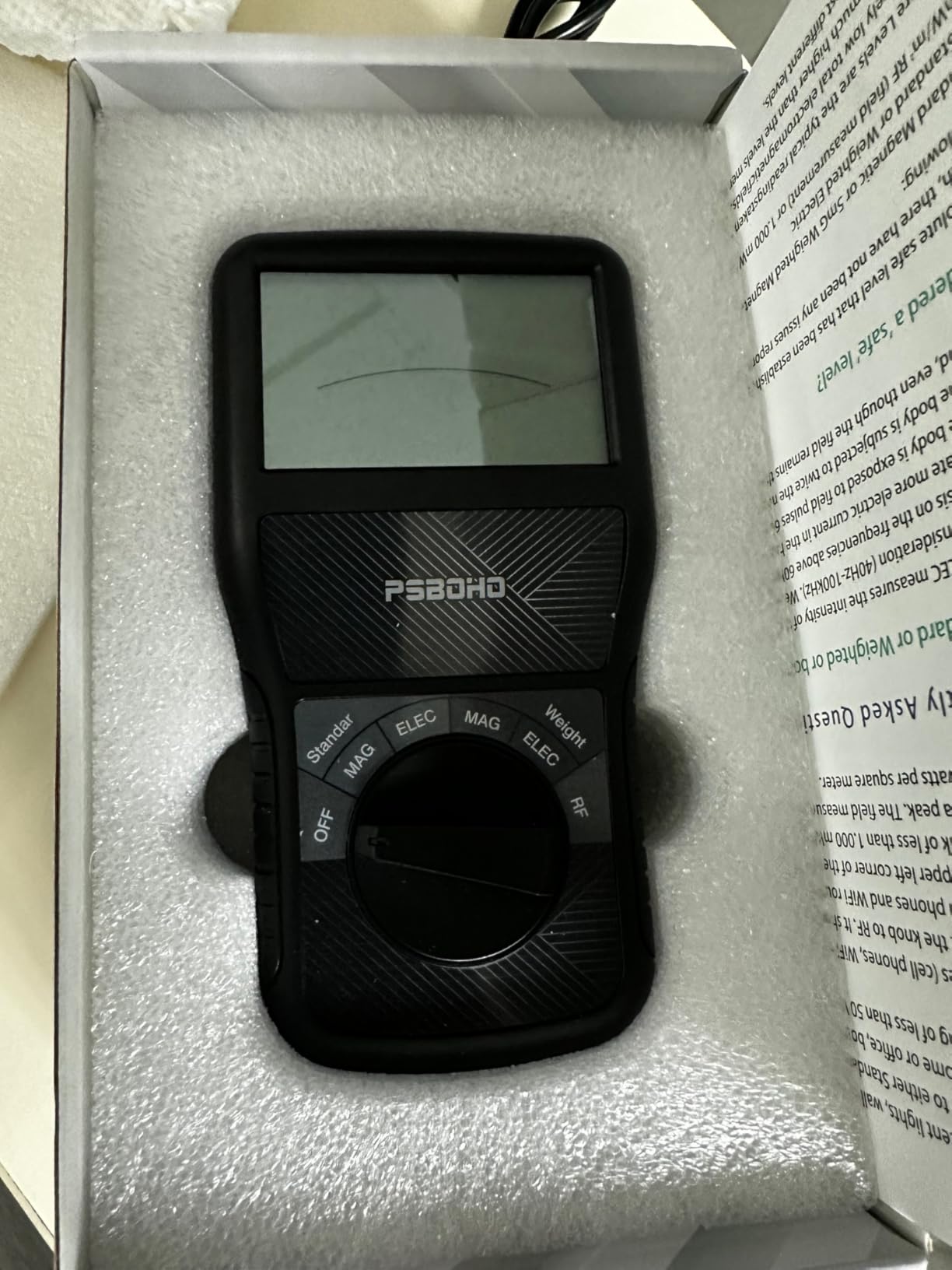 3-in-1 EMF Meter for Electric Field (EF), Magnetic Field (MF), Radio Frequency (RF) Detection - EMF Radiation Tester for Home, Office, Outdoor, EMF Detector Meter customer photo 2