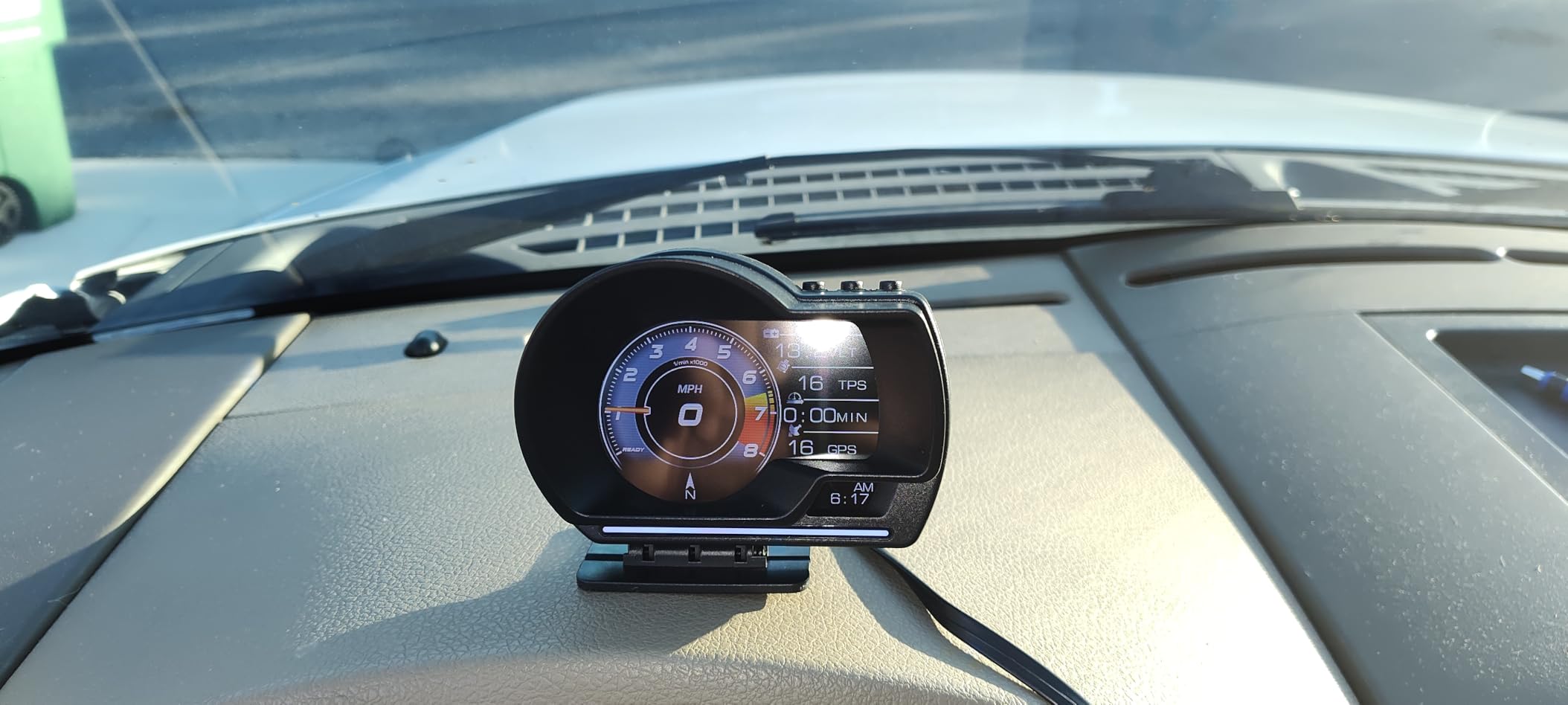 MH Head Up Display for Car, OBD2+GPS Dual System, OBD2 Gauge Display, GPS Speedometer, Tachometer, Water Temp, Volt, Overspeed Alarm Fault Diagnosis customer photo 2