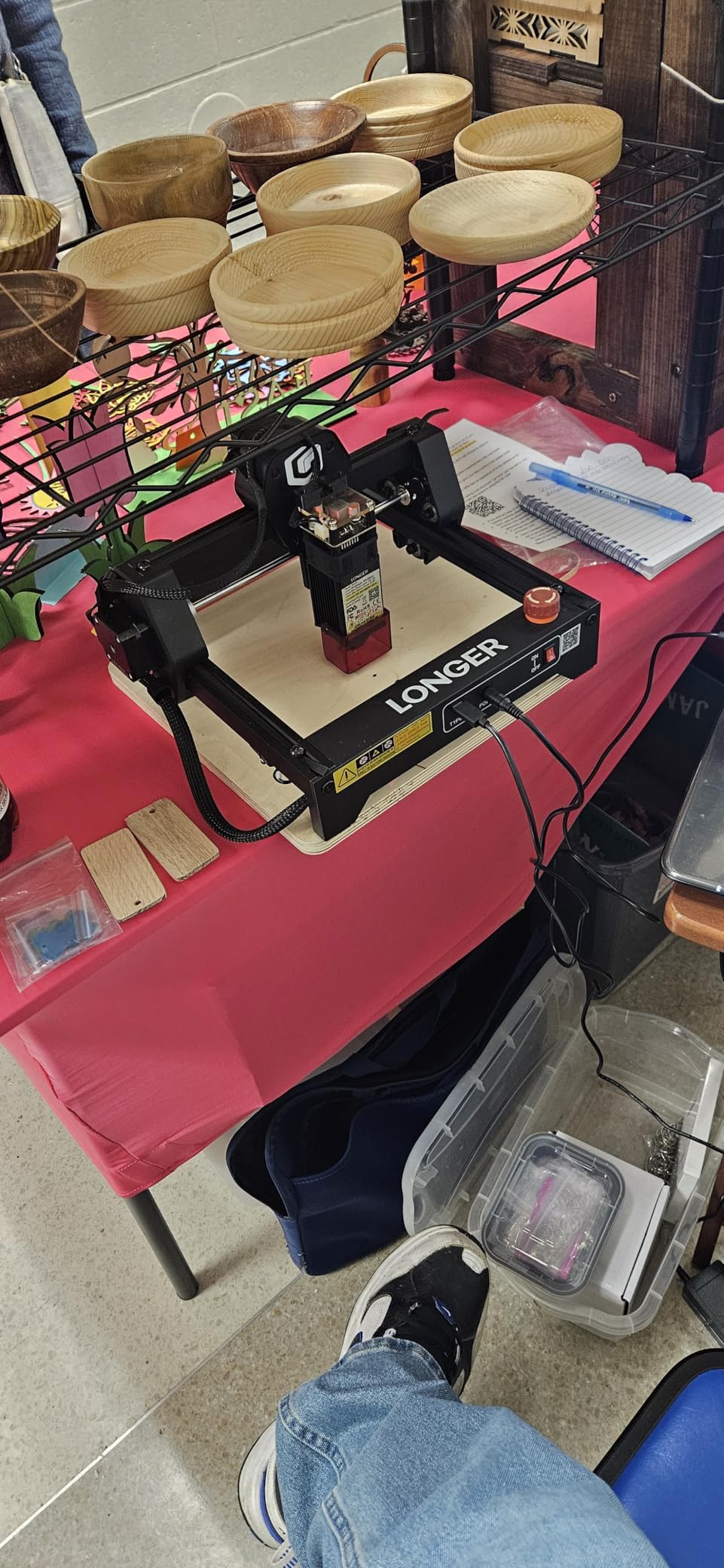 LONGER Ray5 mini Laser Engraver, 12000mm/min High-Speed Cutter for Wood, Acrylic, Leather, DIY CNC, 140x130mm Engraving Area, WiFi, Emergency Stop Safety (2.5W) customer photo 1