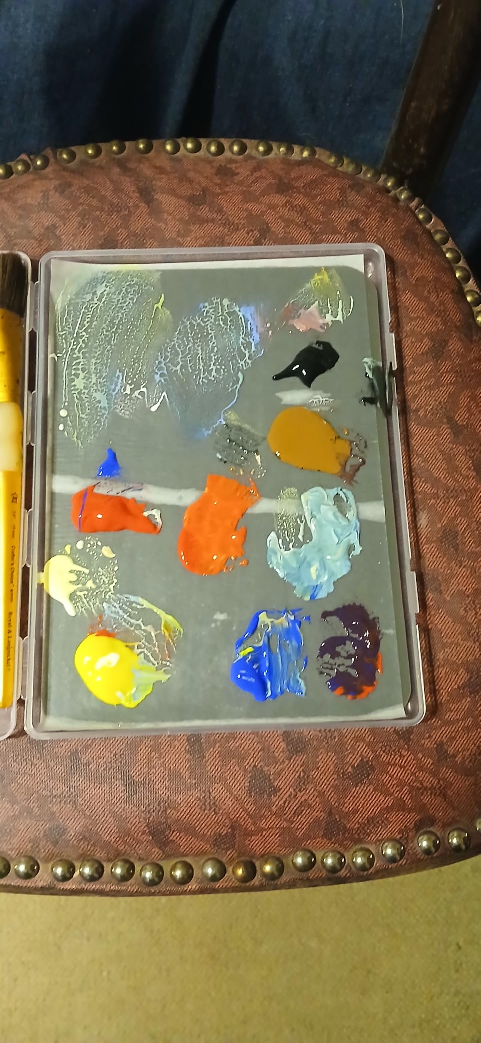 Stay Wet Palette for Acrylic Painting, Wet Pallets for Painting Miniatures Include Wet Pallete Tray, 2 Pcs Sponges and 100 Pcs Hydro Paper to Keep Paint Stay Wet customer photo 1