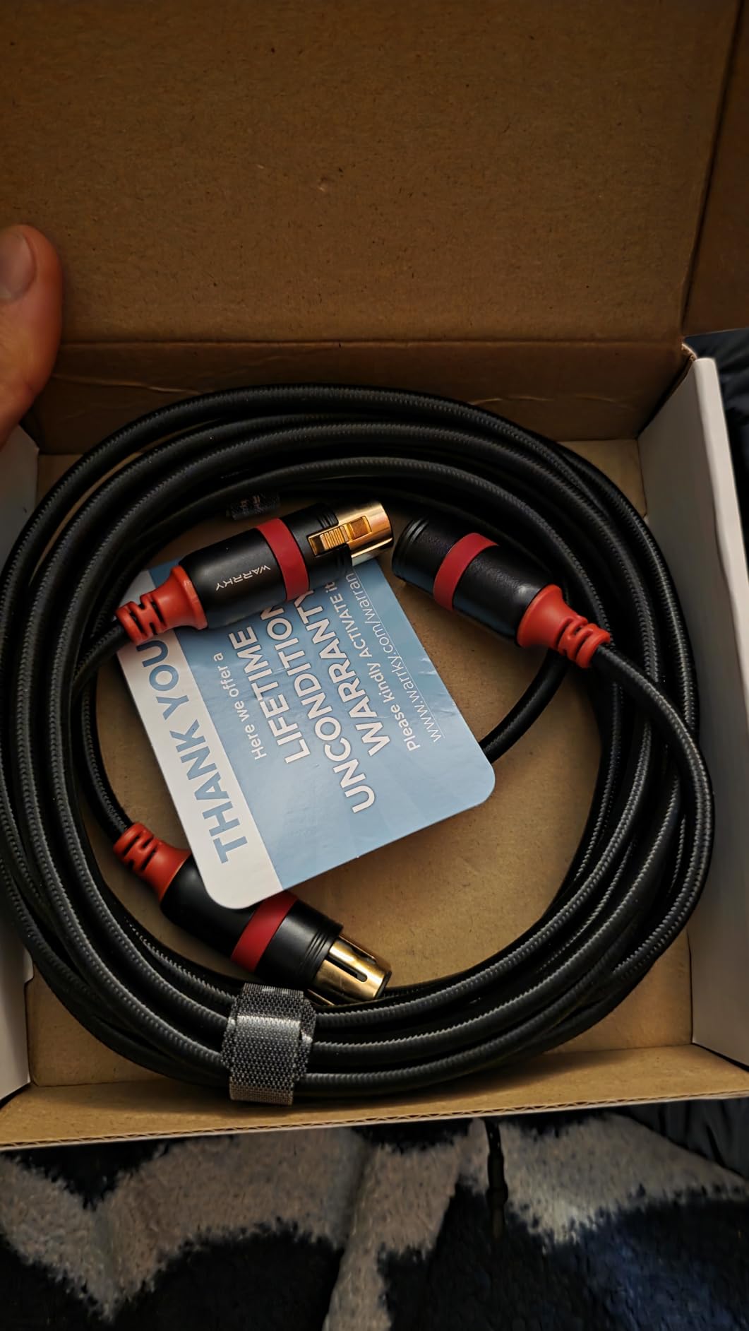 Warrky XLR Cables 10ft 2 Pack [Oxygen-Free Copper (OFC), Gold-Plated Connector] Balanced Microphone Cable Male to Female Professional Hi-Fi XLR Cable customer photo 1