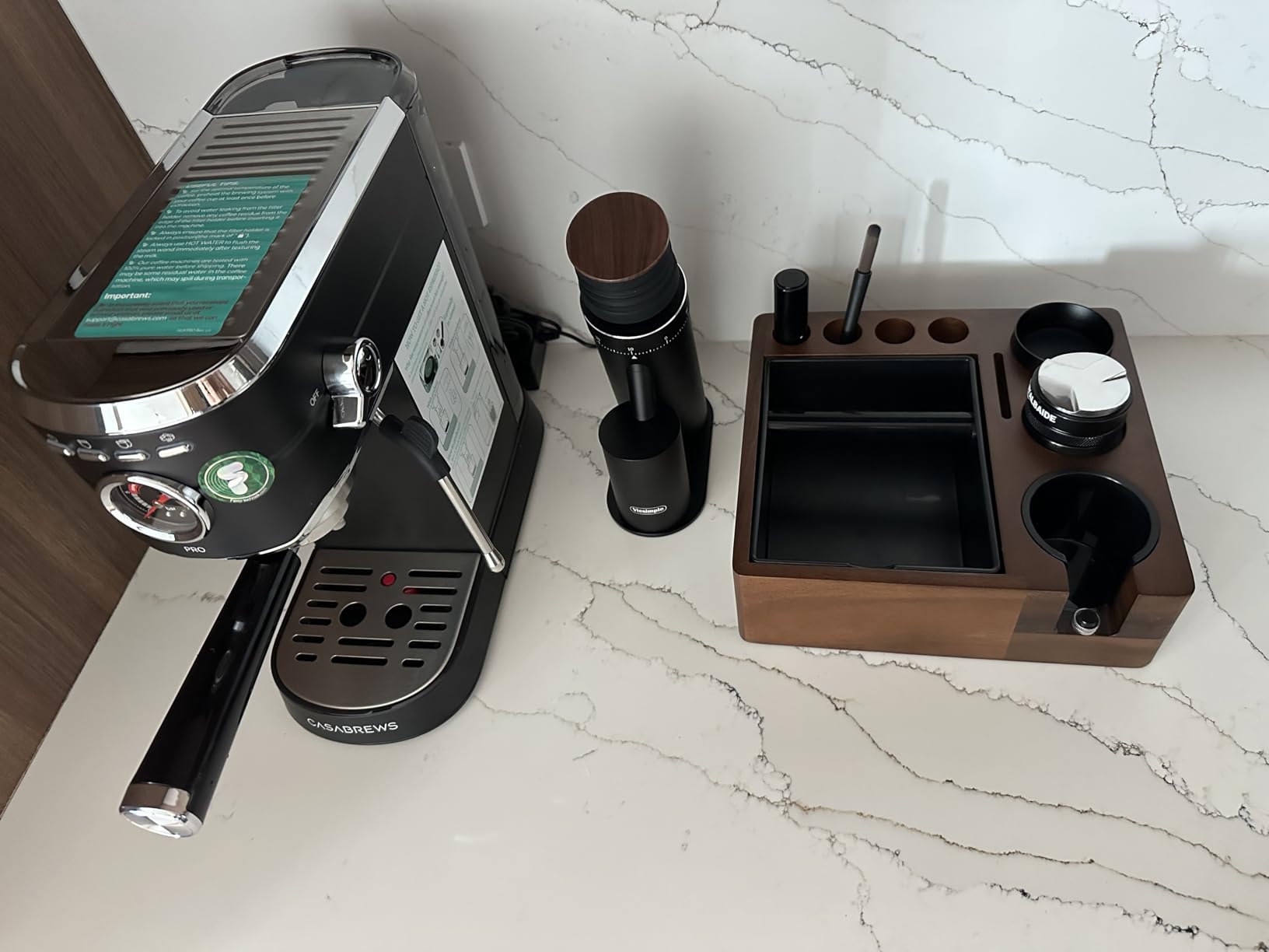 CASABREWS 5418 PRO Espresso Machine 20 Bar, Upgraded Espresso Maker with Powerful Steam Milk Frother, Stainless Steel Coffee Machine with Fast Heating System for Cappuccino, Latte, Silver customer photo 2