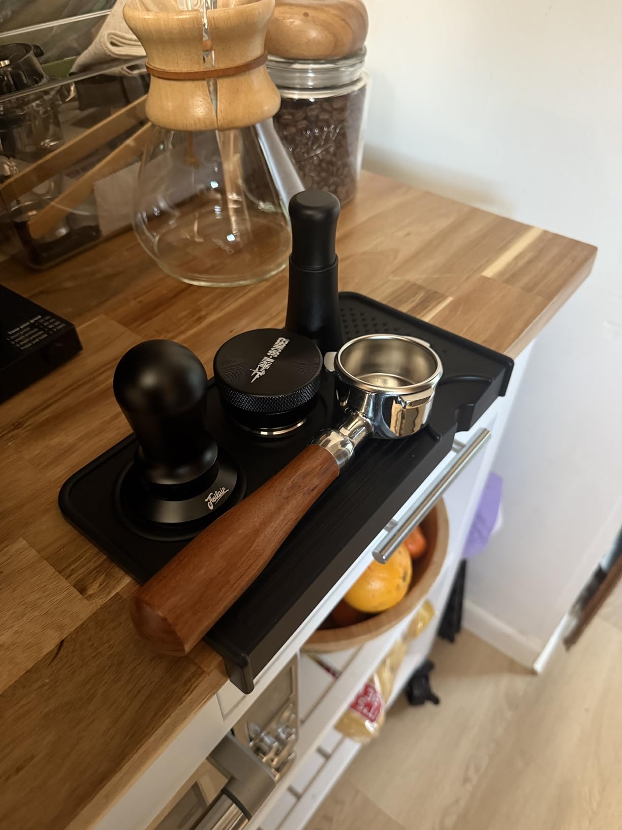 54mm Espresso Tamper, Triple Spring Loaded Tamper, Coffee Tamper with Stainless Steel Ripple Base, Self Leveling customer photo 1