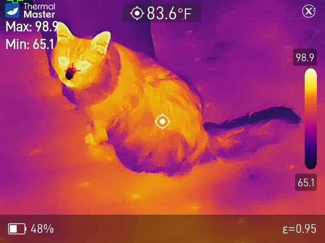 Handheld Thermal Camera, 512x384 X3IR Resolution, Thermal Imaging Camera with 2MP Visual Camera, 640x480 3.5
