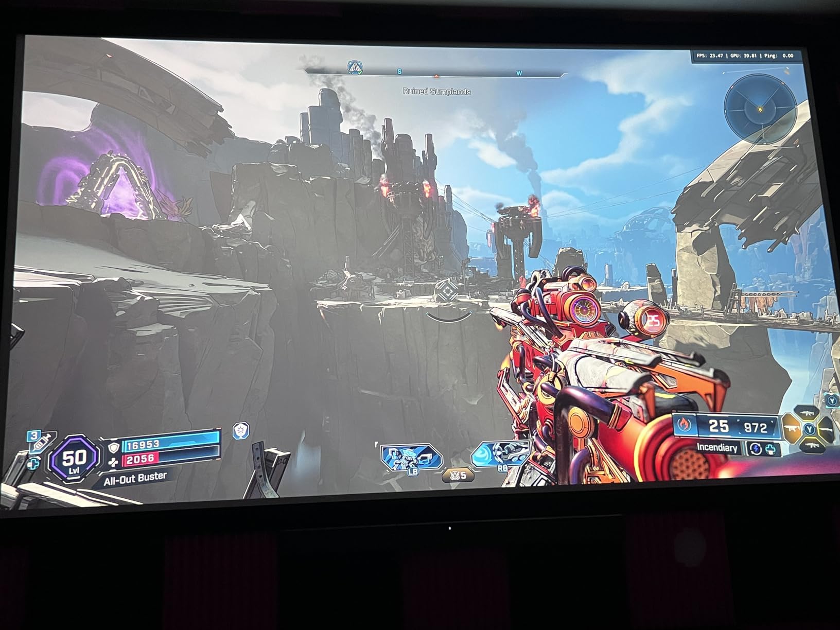 Philips, GamePix 900, 4K projector, resolution 3840 x 2160 pixels, latency of 6 ms with refresh rate of 240 Hz, 1000 lumens, ANSI, WiFi 6, black. customer photo 1