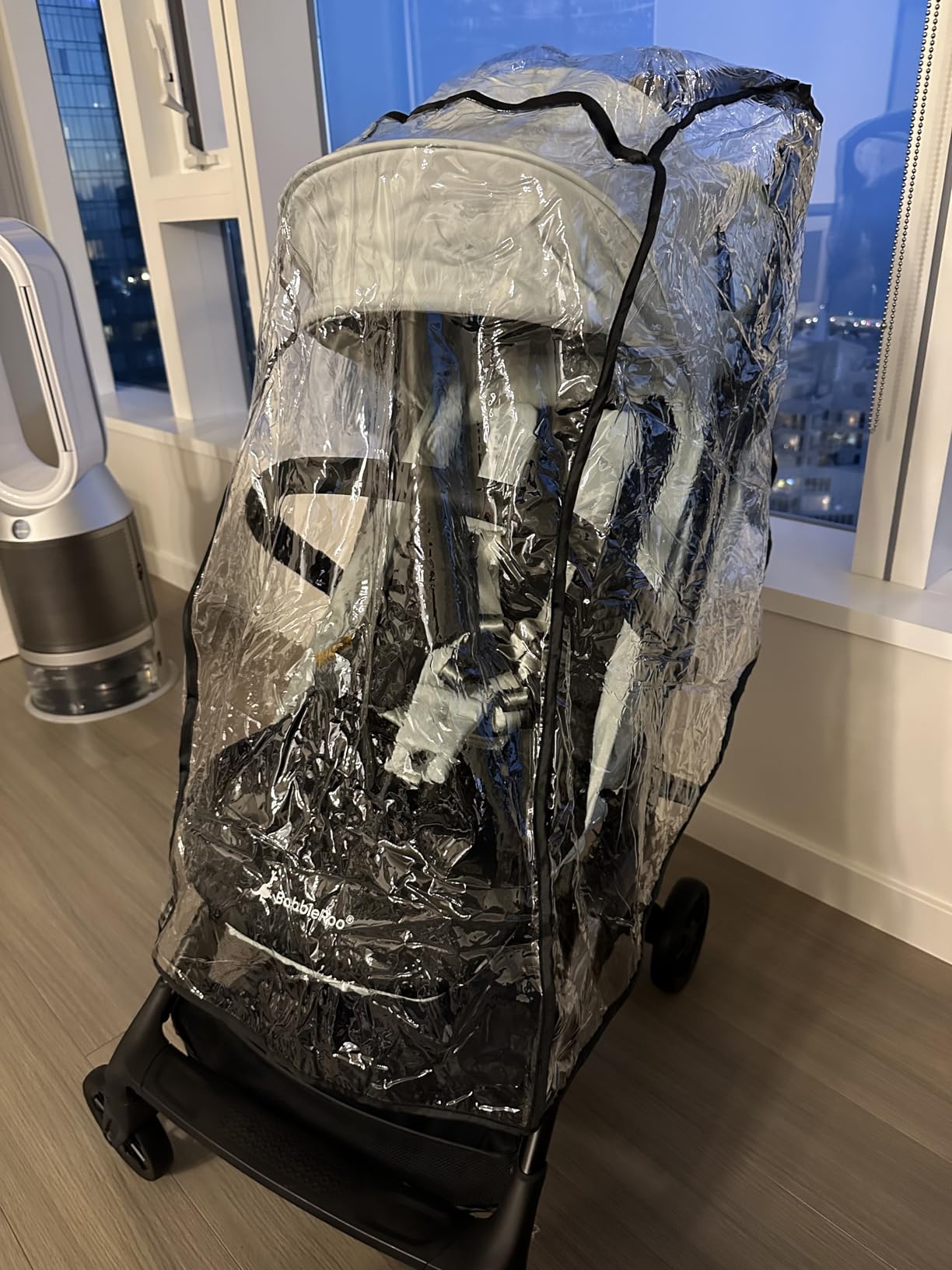 BabbleRoo Hoplite Compact Stroller - Lightweight Travel Stroller for Airplane (12.3 lbs), from Birth to 55 lbs, Easy Fold, PU Wheels, Alloy Frame, Near-Flat Recline, Cup Holder, Baby Stroller customer photo 2