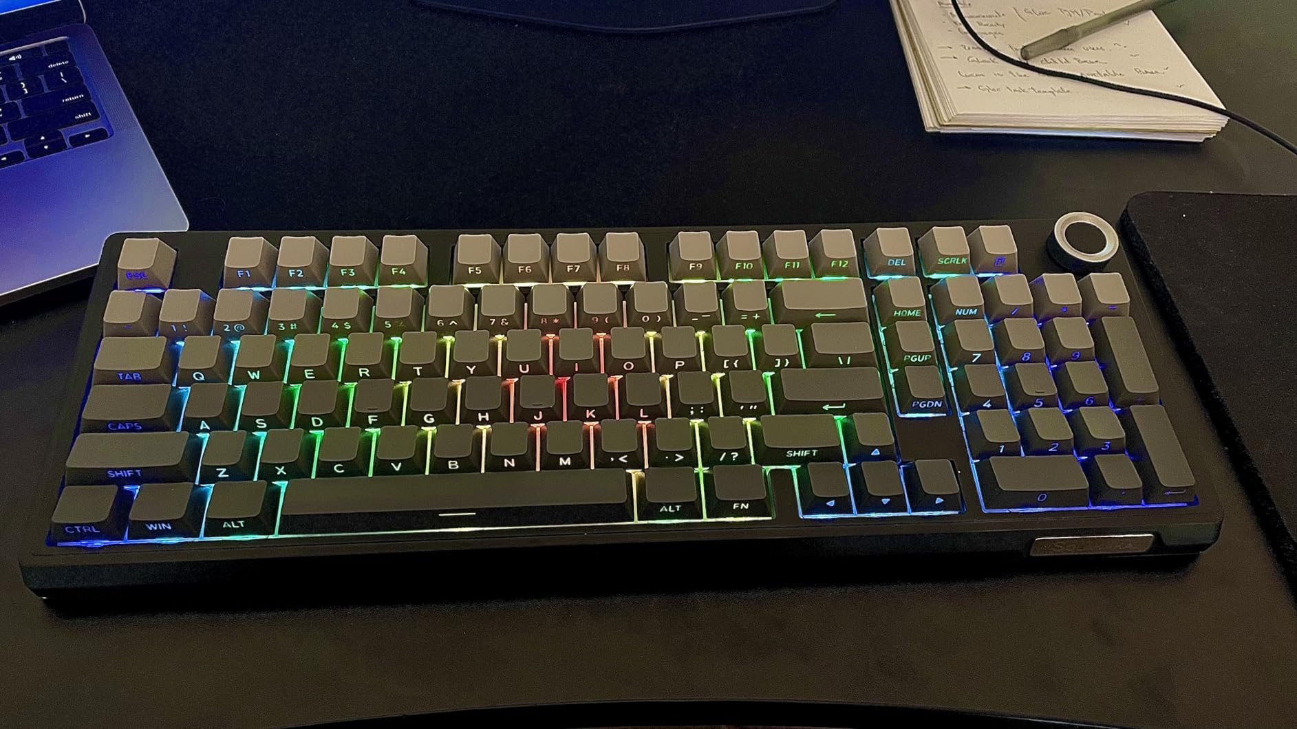 SOLAKAKA KI99 Pro 96% Wireless Mechanical Keyboard, RGB Gaming Keyboard, Hot-Swappable Pre-Lubed Switches, Gasket Structure Creamy Keyboards (Gradient-Black, Non-Silent Version) customer photo 1