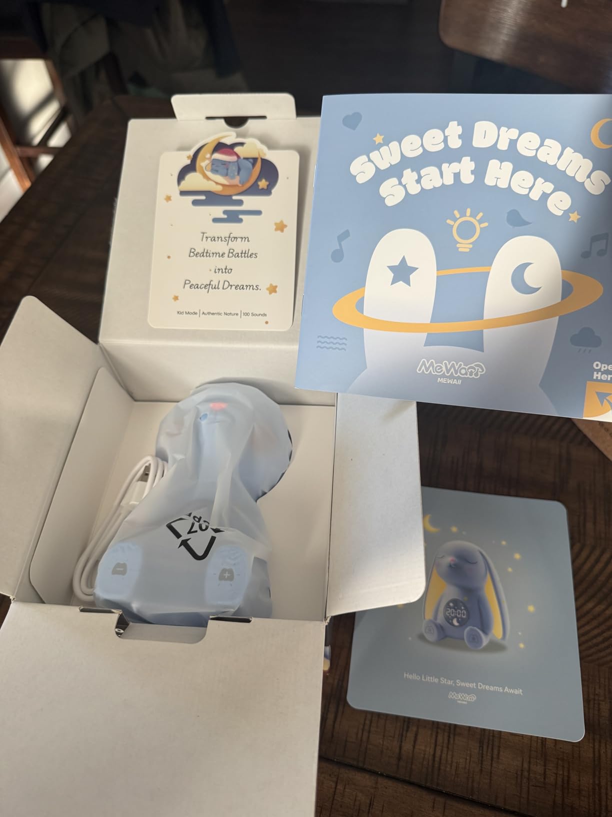 Bunny White Noise Sound Machine Baby for Sleep- AI Cry Detection, 100 Soothing Sounds, Full APP Access Included, Night Light & Sleep Trainer customer photo 2