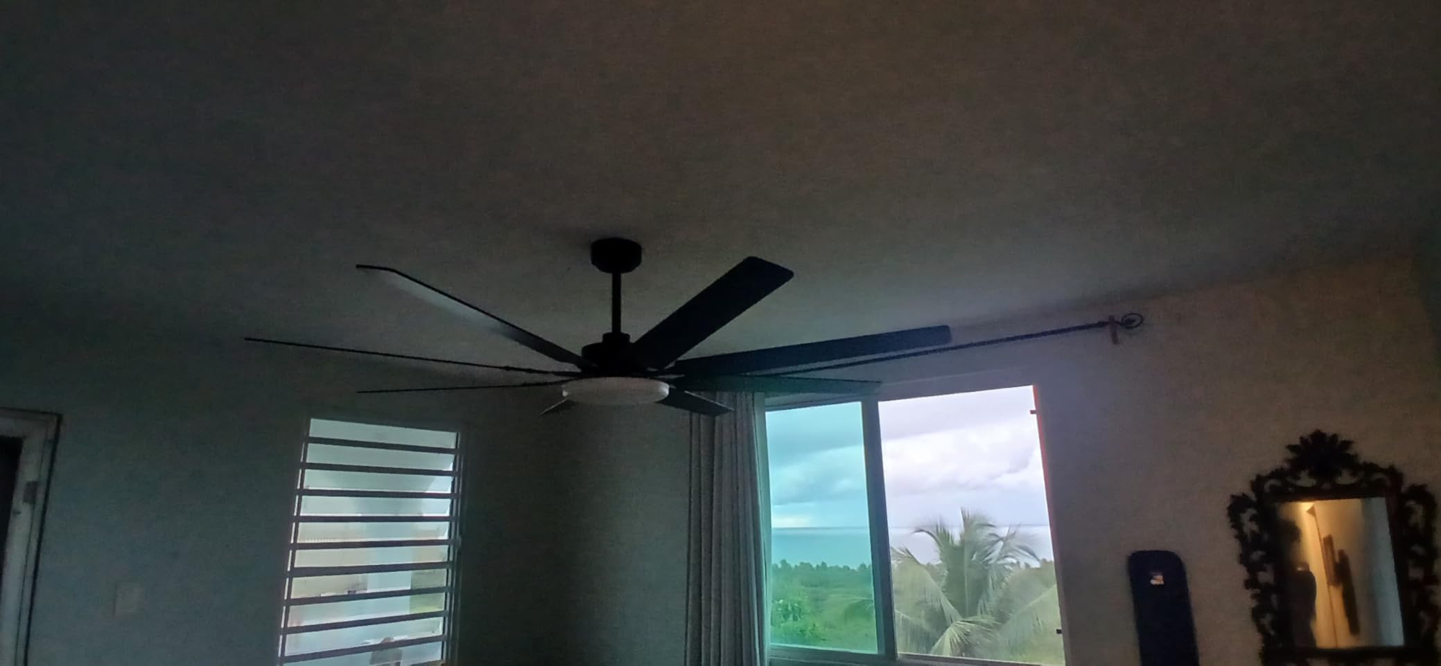 72 inch Ceiling Fans with Lights, Large Ceiling Fan with Light and Remote Control, Dimmable, 3CCT, Quiet, Black Modern Ceiling fan For Living Room, Bedroom, Kitchen, Patio, Farmhouse, Indoor/Outdoor customer photo 2