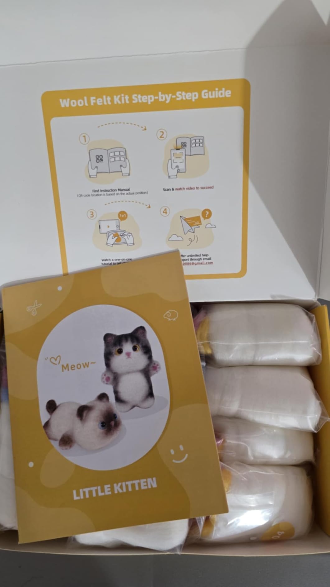 MOREJMTT Needle Felting Kit, 6 PCS Animal Needle Felting Beginner Kits, Wool Felt Needle Felting Tools Foam Pad, Craft Party Supplies for Beginners Adult(The Dog Family) customer photo 1