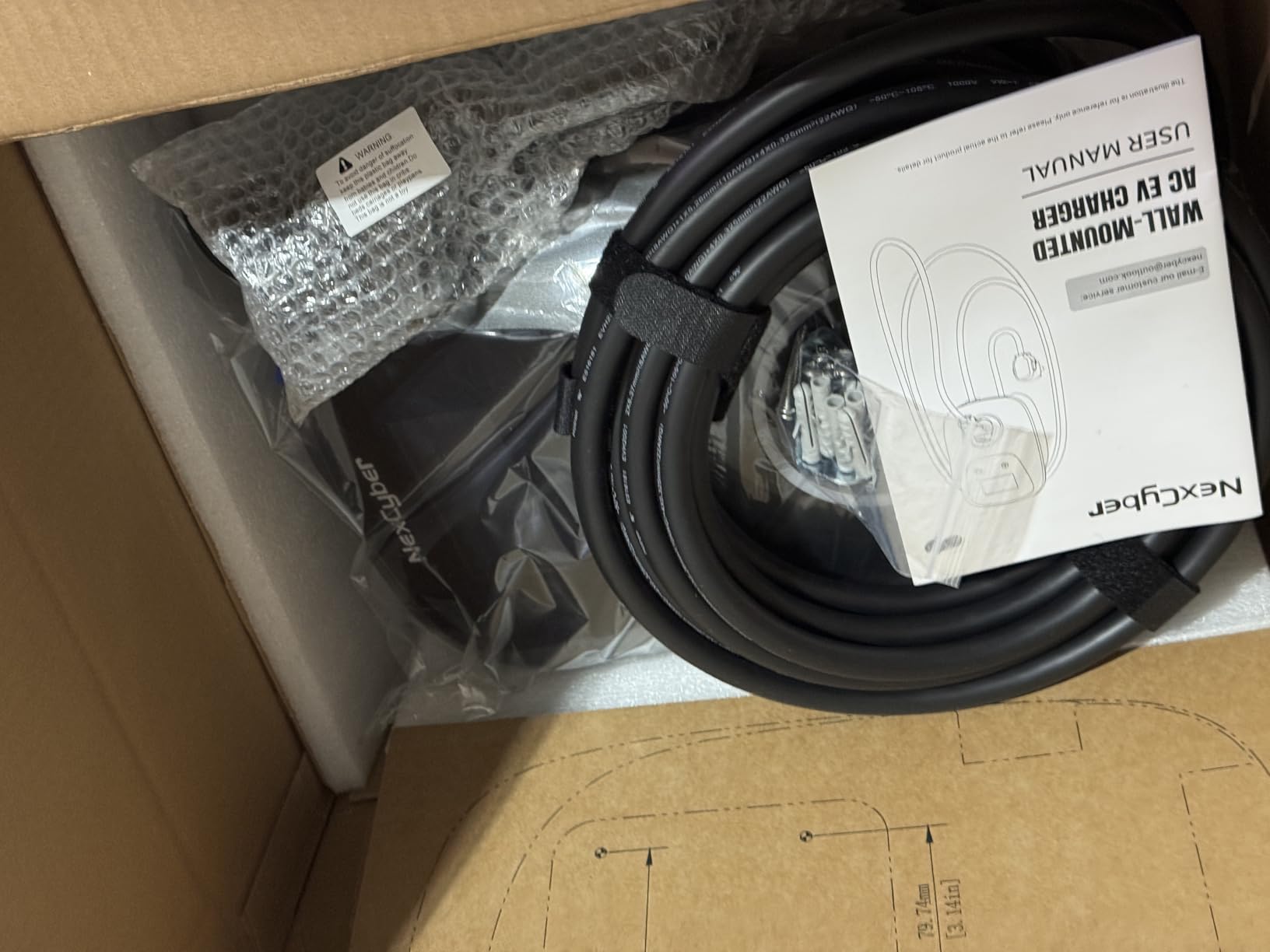 Level 2 EV Charger(WiFi APP/Plug-Play), 48A, 25ft Cable ETL Certified, Home Level 2 EVSE Car Charger w/ J1772 Connector, Electric Vehicle Charging Stations (Black, Nema 14-50P Plug) customer photo 1