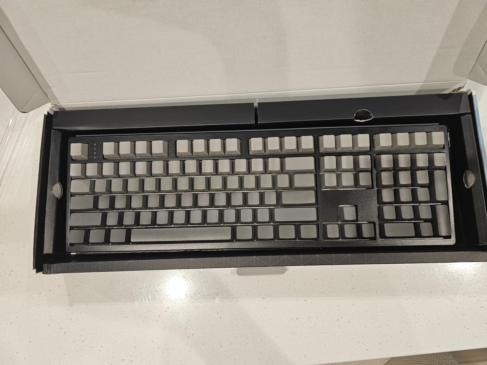 EPOMAKER TH108 Full Size Mechanical Keyboard, Wireless Gaming Keyboard with 8000mAh Battery, Creamy Gasket, 108 Keys, Hot Swap, Custom Driver, RGB Backlight (Blue&White, Sea Salt Silent) customer photo 1
