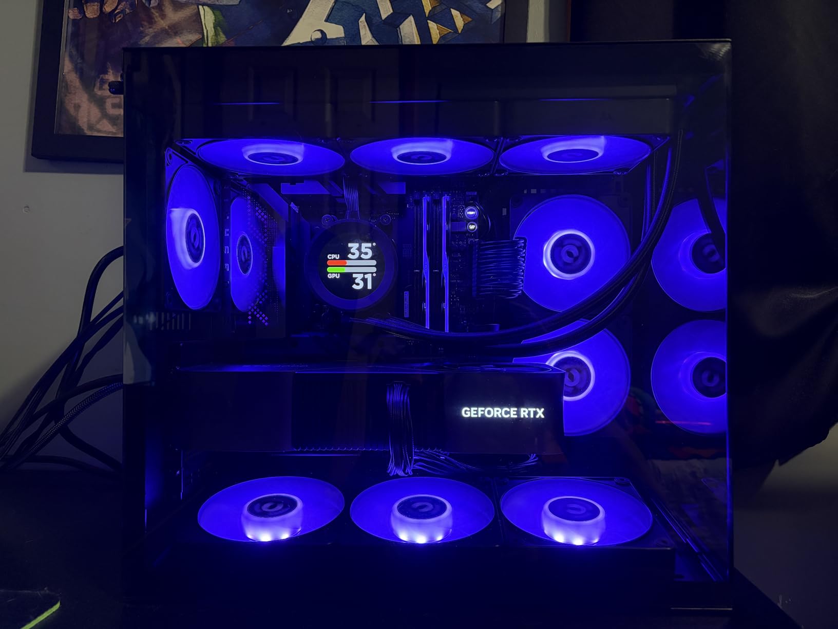 LIAN LI O11D MINI V2 | Compact ATX Mid-Tower Airflow Computer Case | Panoramic View | Fully Ventilated Airflow | Adjustable I/O | Pillar-Less | Cable Management | White (O11DMIV2W) customer photo 2