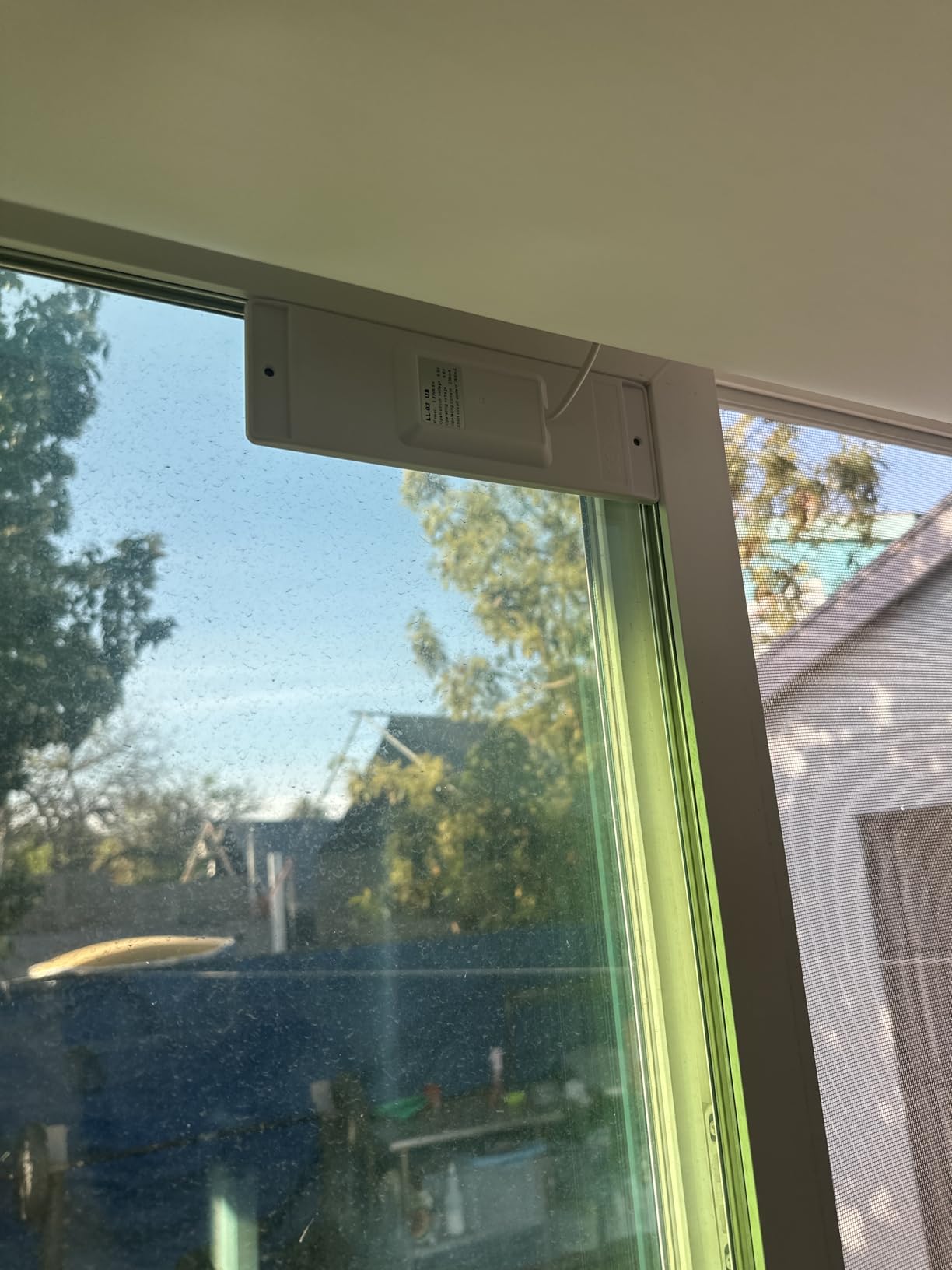 No Drill Motorized Blinds with Remote, Blackout Automatic Blinds with Solar Panel, Cordless Smart Electric Roller Shades for Windows, White, 34½ x 72 customer photo 2
