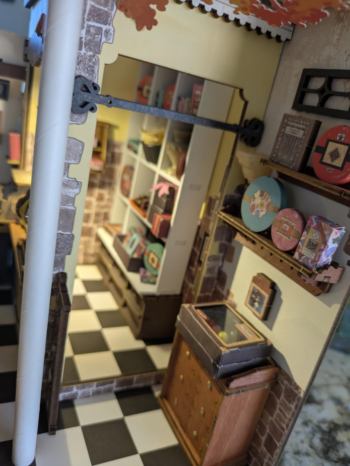 Rolife DIY Miniature House Kit Henry's Chocolate Shop 1:18 Scale Dollhouse Diorama, Tiny House Building Kit Crafts for Adults Home Decor Gift for Adults Him Her customer photo 2