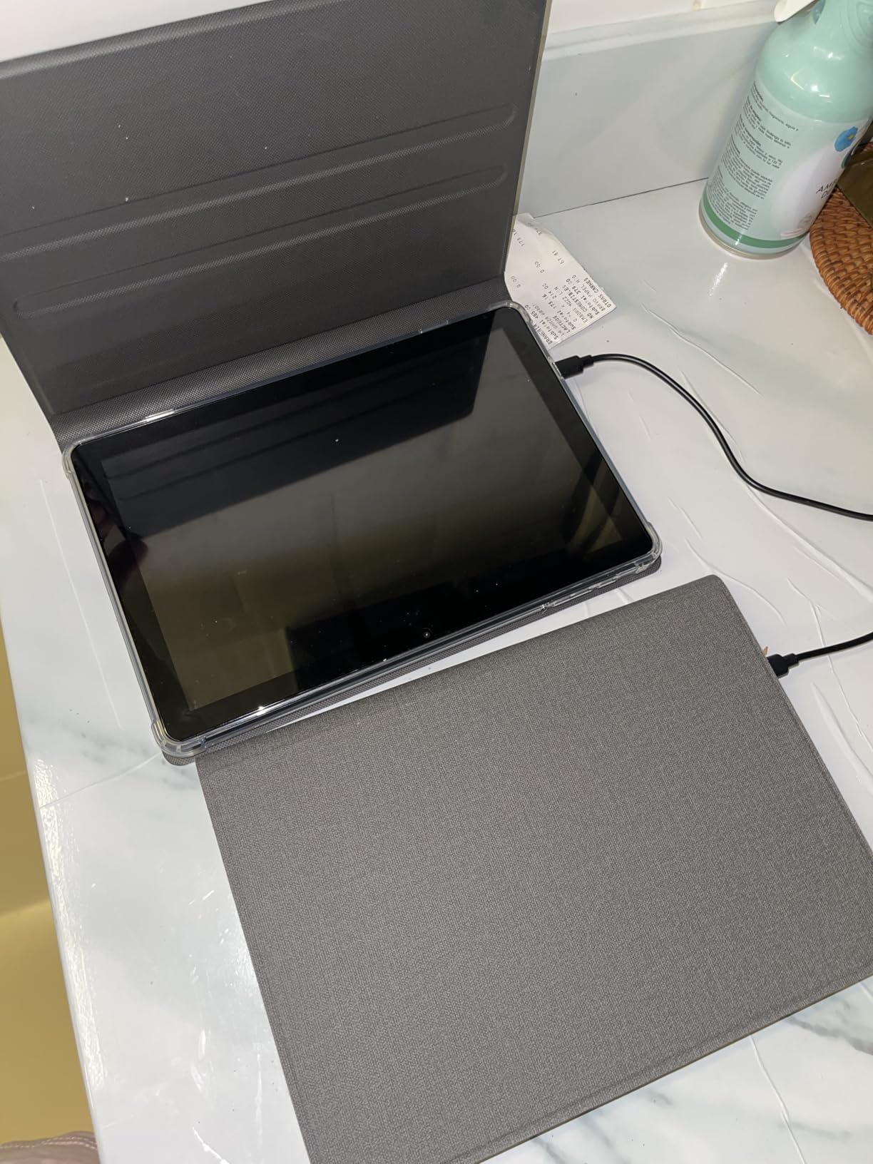 10 Inch Tablet, Android 15 Tablets with 18GB RAM+128GB ROM(Expand to 1TB), Octa Core 1280 * 800 IPS HD Display, 6000mAh Battery, Dual 5MP+8MP Camera, 5G/2.4G WiFi customer photo 1
