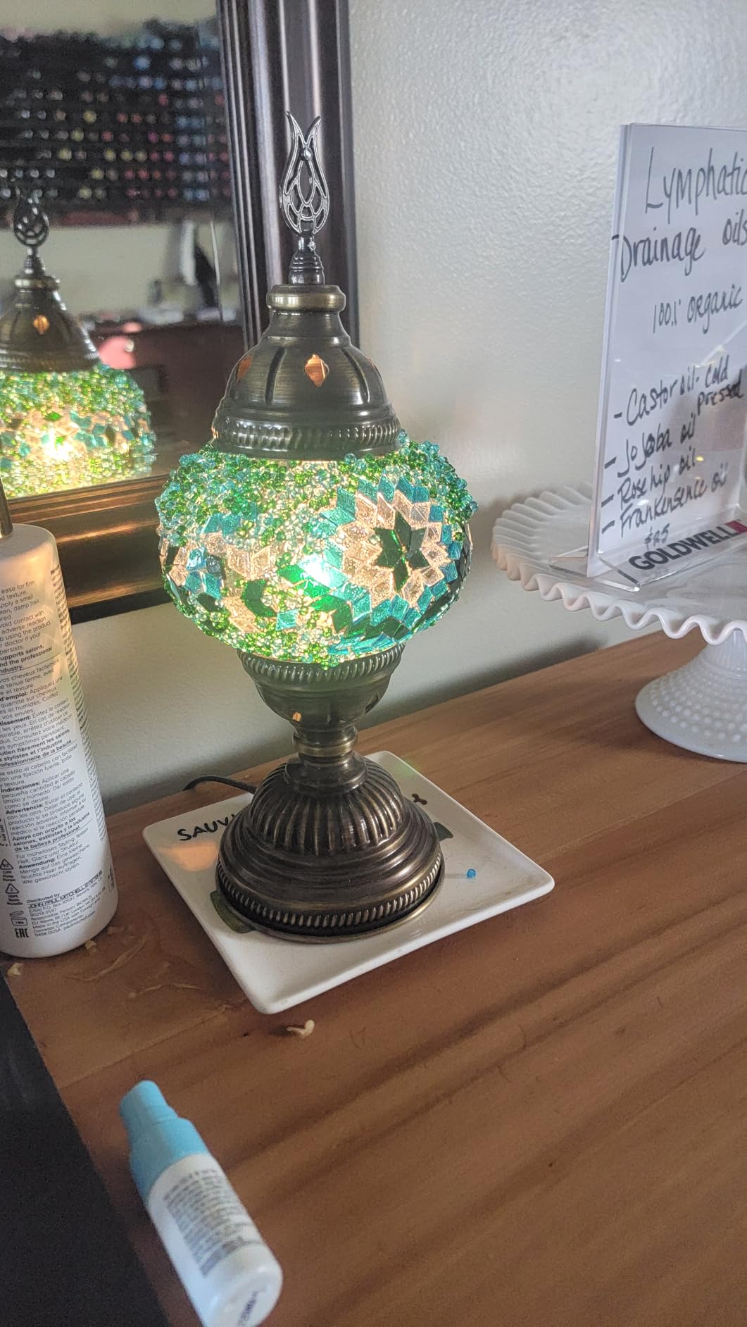 DEMMEX DIY Turkish Moroccan Mosaic Lamp Making Kit - No Grout - Fun, Easy, No Experience Required - Complete Mosaic Art & Craft Project Kit for Adults & Teens customer photo 2