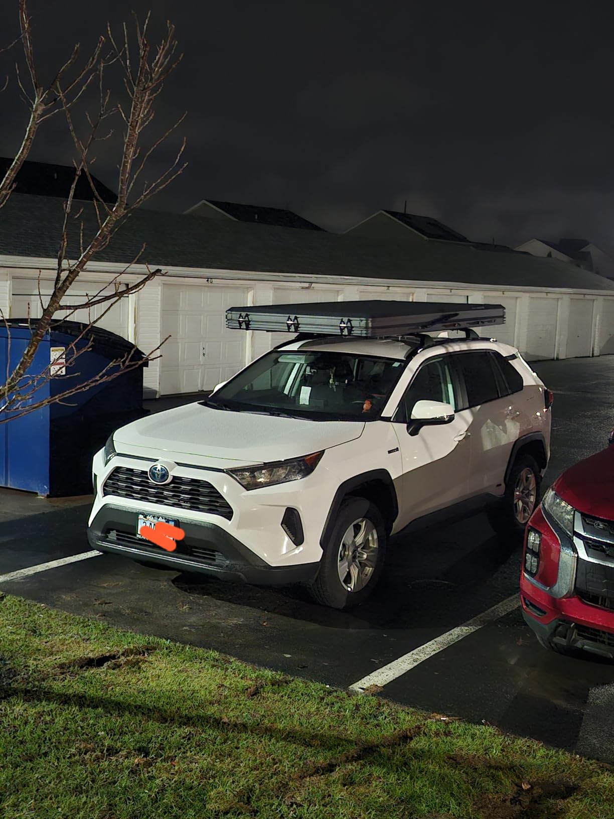 Rooftop Tent Hard Shell with Winter Thermal Layer, Solar Panel Roof top Tent Hardshell Suitable for Jeep SUV Truck Van, Camping Car 2 Person customer photo 2
