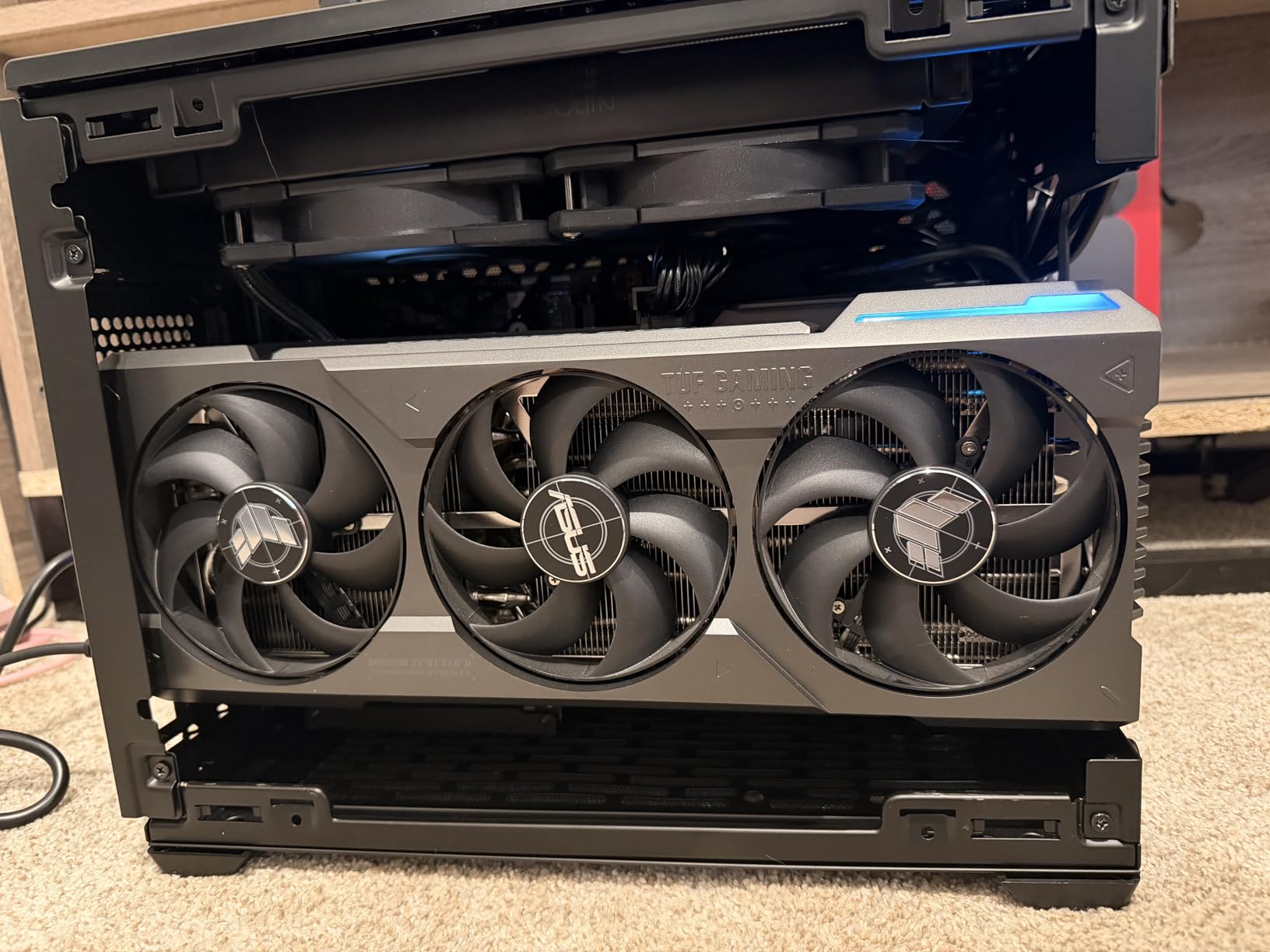 Cooler Master NR200P V3 Mini-ITX PC Case - Top-Mount 280mm Radiator Support, Vertical GPU Mount with Mesh Side Panel & Removable Backplate, PCIe 5.0 Riser Cable Included, Fits 130mm SFX PSUs customer photo 2