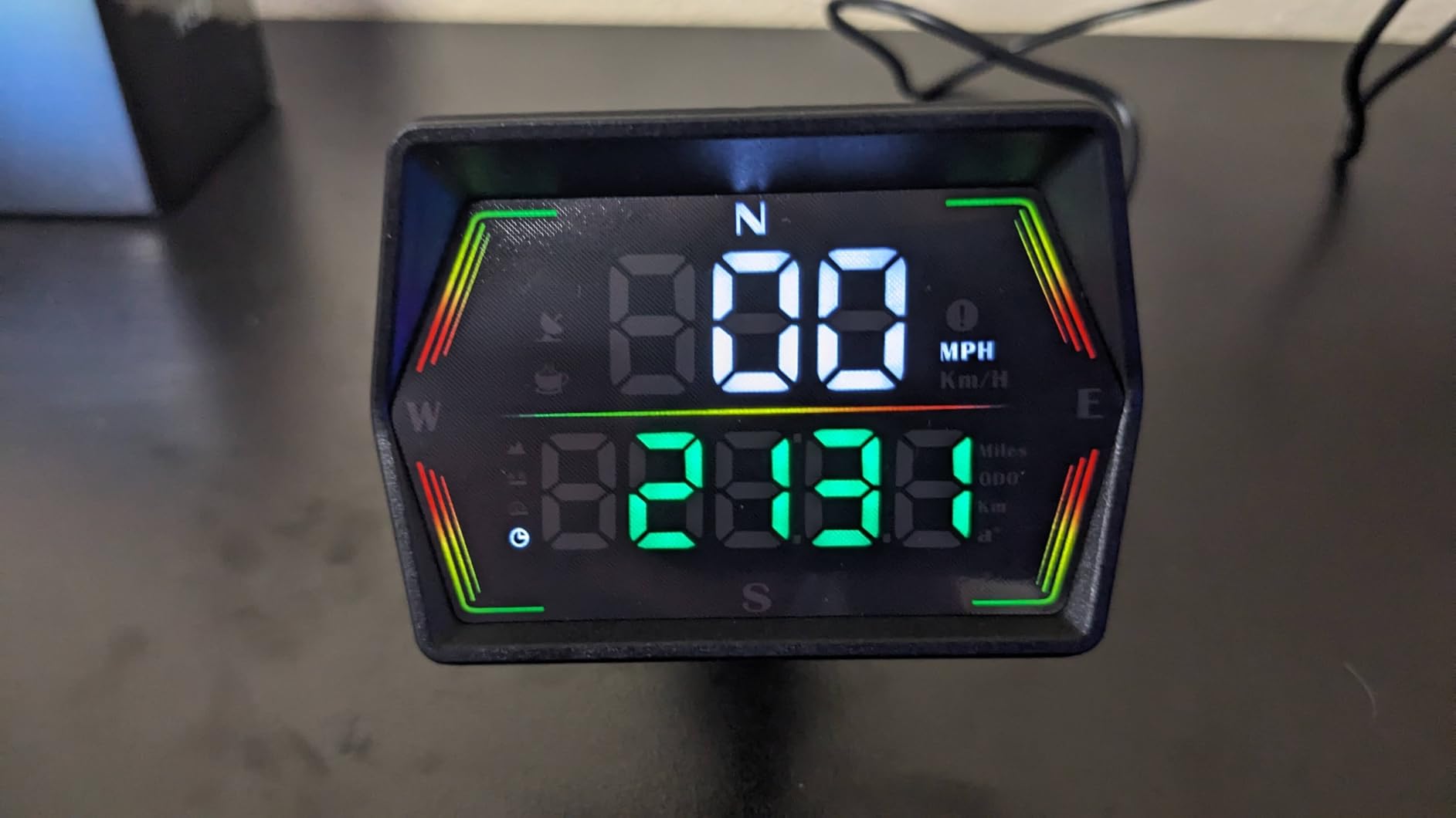 OBD2 HUD Head Up Display, Digital Speedometer Gauge for Car Truck SUV, Real-Time Speed/RPM/Fuel Economy Monitor, Plug & Play OBDII GPS HUD with RGB Light customer photo 2