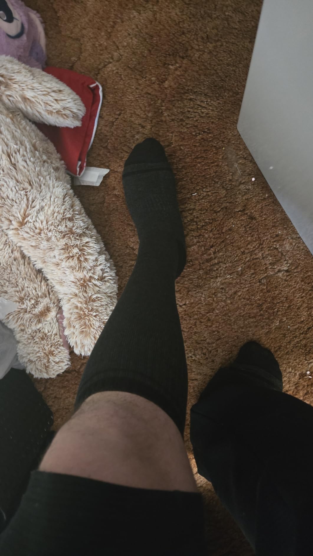 Compression Socks Women & Men, 15-20 mmHg Bamboo Viscose Knee High Soft Support for Flying Travel Daily customer photo 1