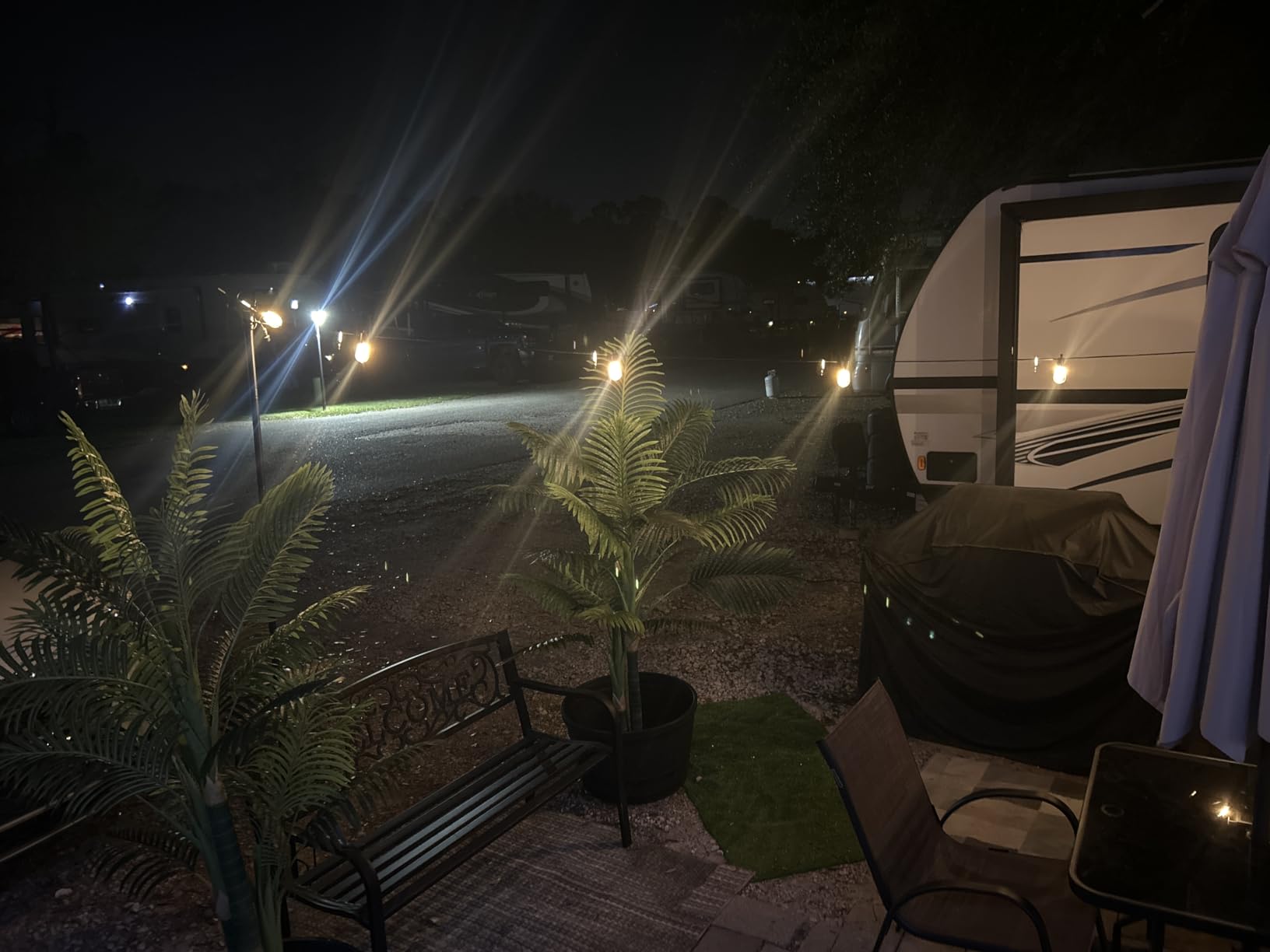 Outdoor String Lights Patio LED - Light Outside 50Ft 15M Waterproof Remote Dimmable S14 Porch Lighting Edison Plastic Bulb Pergola Hanging Balcony Connectable Backyard Yard Gazebo Party Garden Bistro customer photo 2