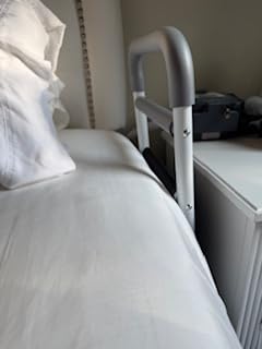 Bed Rails for Elderly Adults Safety - Adjustable Bed Assist Rail for Seniors Fall Prevention with Support Leg, Bedside Grab Bar Cane with Storage Pocket customer photo 2