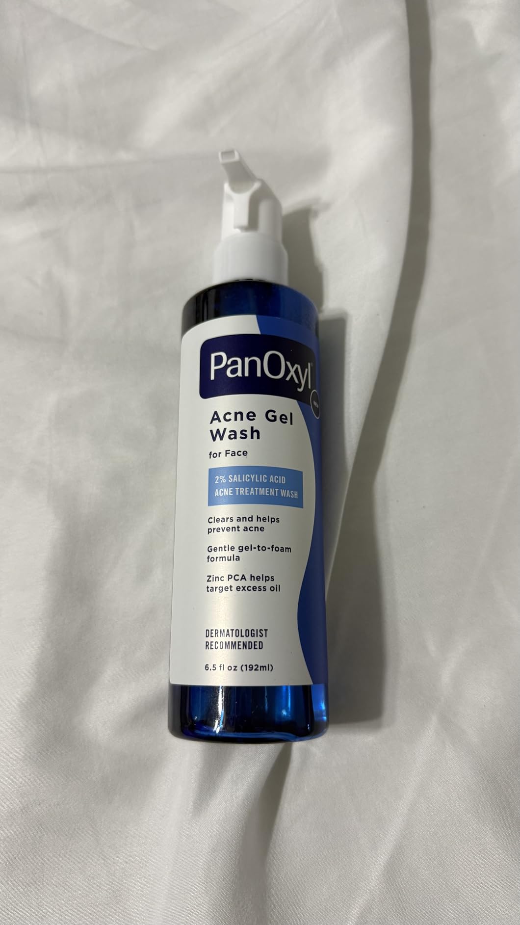 PanOxyl Acne Gel Wash, 2% Salicylic Acid, Moisturizes with Blue Algae and Aloe Vera, Mattifies with Zinc PCA, Nourishes Skin with Green Tea Extract and Betaine, with Allantoin, 6.5oz customer photo 1