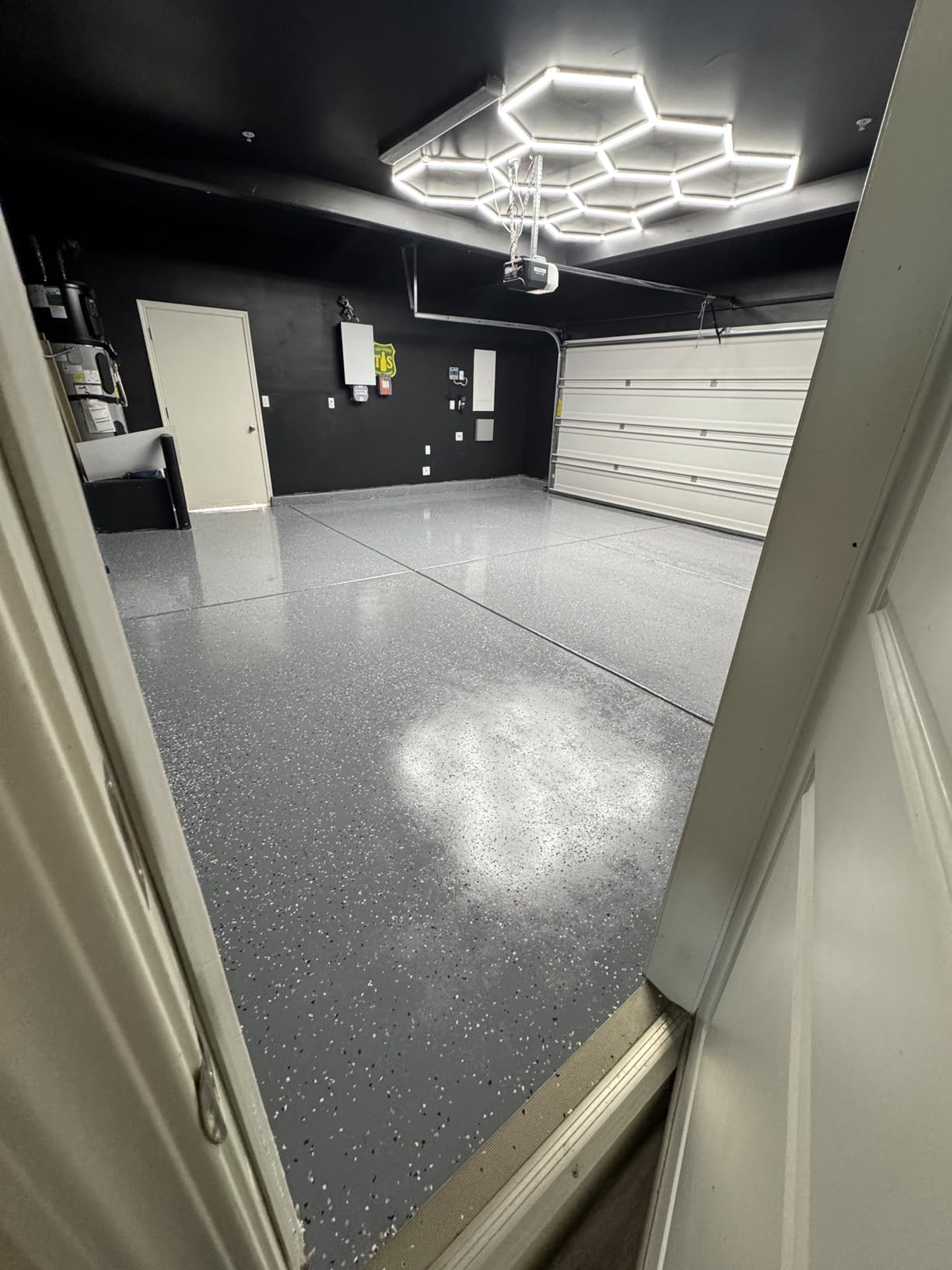 Gorilla Epoxy Garage Floor Coating (7 pc) Kit, 1-Car, Concrete Flooring, 100% Solids, Superior Adhesion, Incredibly Durable High Gloss Gray Finish, 275 sq. ft. Coverage customer photo 1