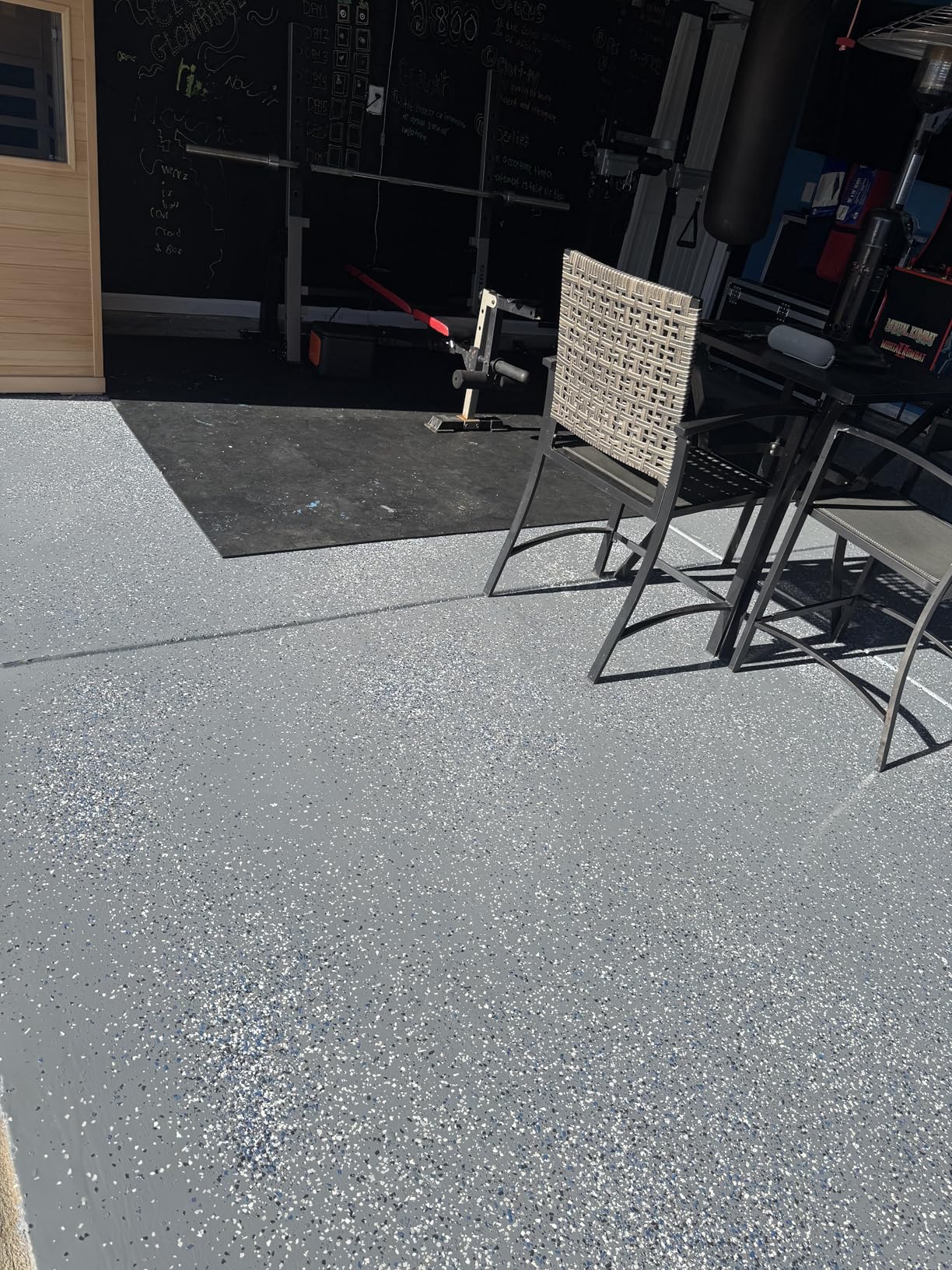 Gorilla Epoxy Garage Floor Coating (7 pc) Kit, 1-Car, Concrete Flooring, 100% Solids, Superior Adhesion, Incredibly Durable High Gloss Gray Finish, 275 sq. ft. Coverage customer photo 2