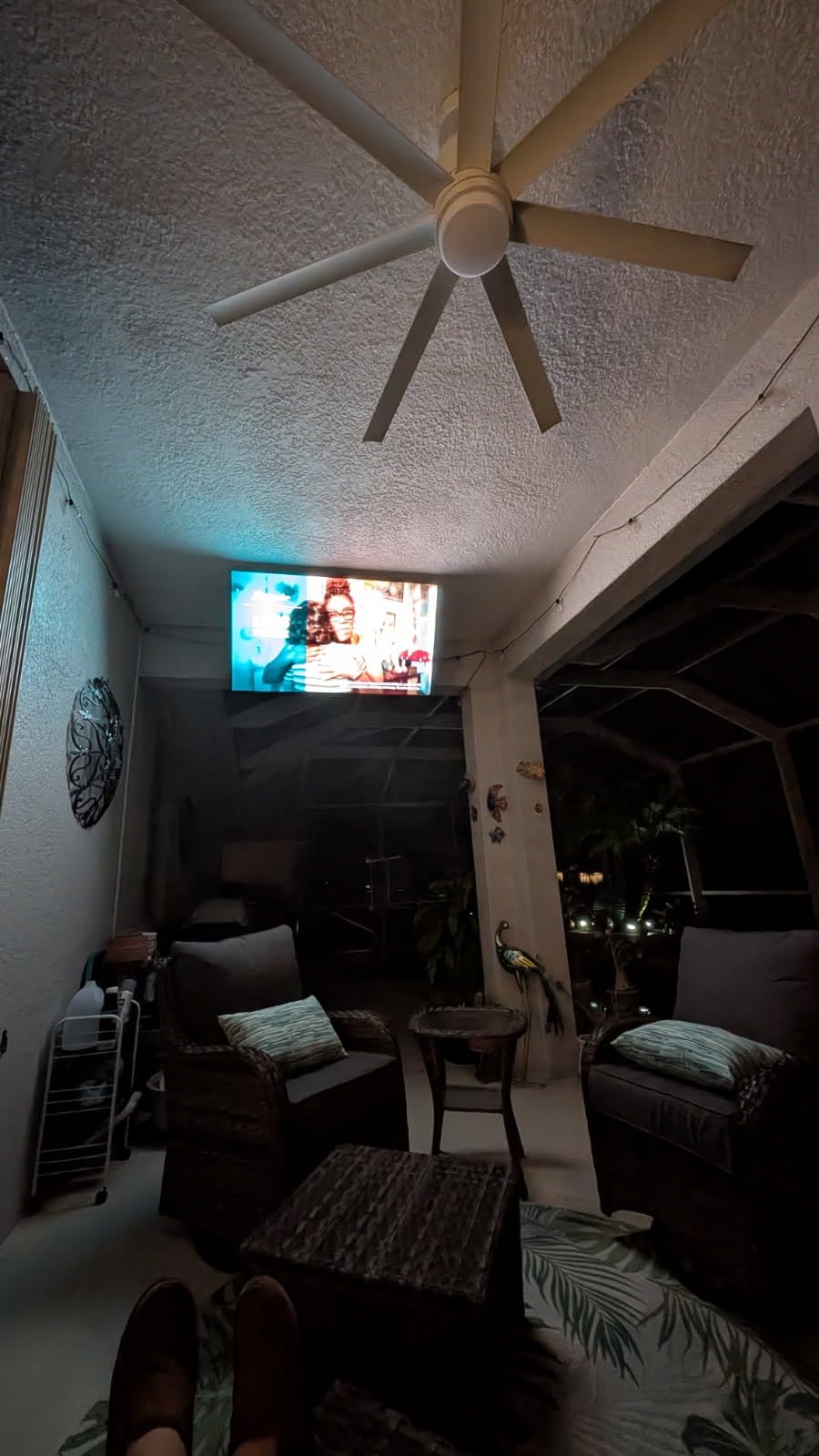monTEK Motorized Ceiling TV Mount with Remote for 37-75 Inch TVs, Electric TV Mount Motorized Drop Down for Flat and Pitched Roof, Holds up to 99 lbs, 4X Load Tested, App and Voice Control customer photo 2