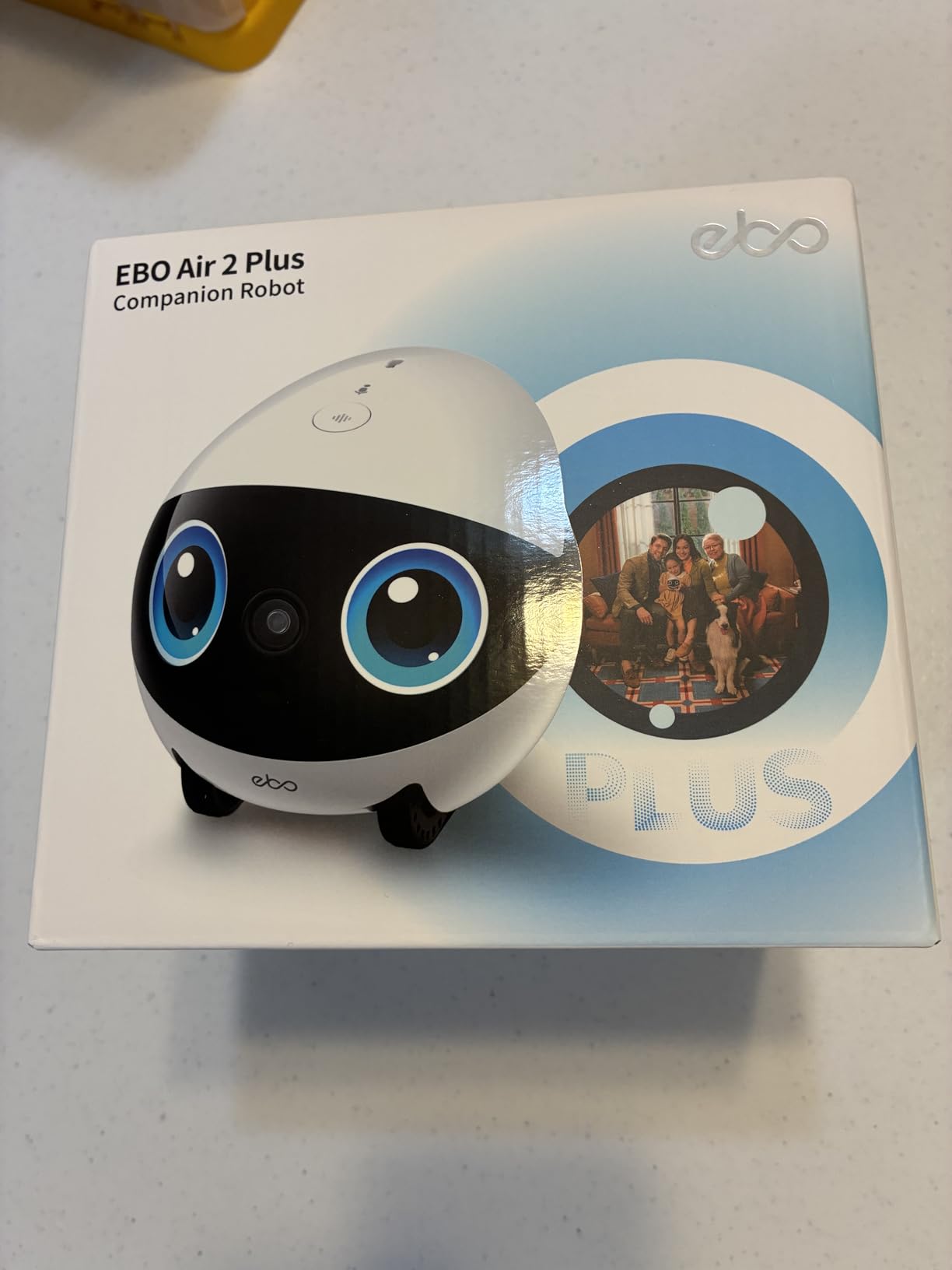 Enabot EBO Air 2 Plus FamilyBot 3K Home Camera Robot: Indoor Camera, Movable Robot Companion, 2-Way Video, AI Chat Mode, Auto-Recharge, Long Battery Life, Custom Facial Image, Night Vision customer photo 2
