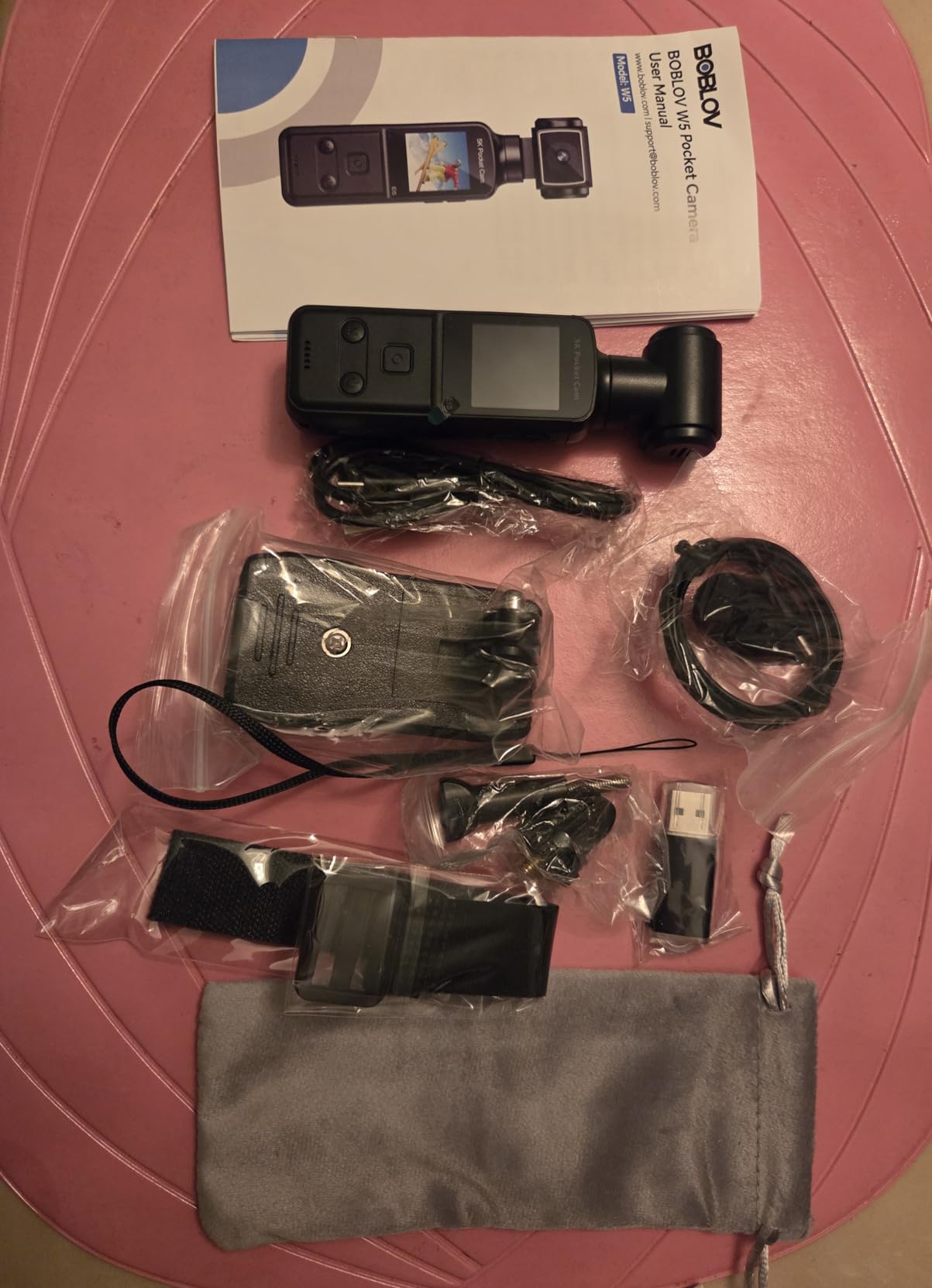 BOBLOV 5K Body Camera with Microphone, W5 Vlogging Camera, 5K/15FPS and 4K/60FPS with 270° Rotating Lens, External Mic Support, Clip/Strap Options, EIS Stabilization for Meeting, and Daily Use (128GB) customer photo 2