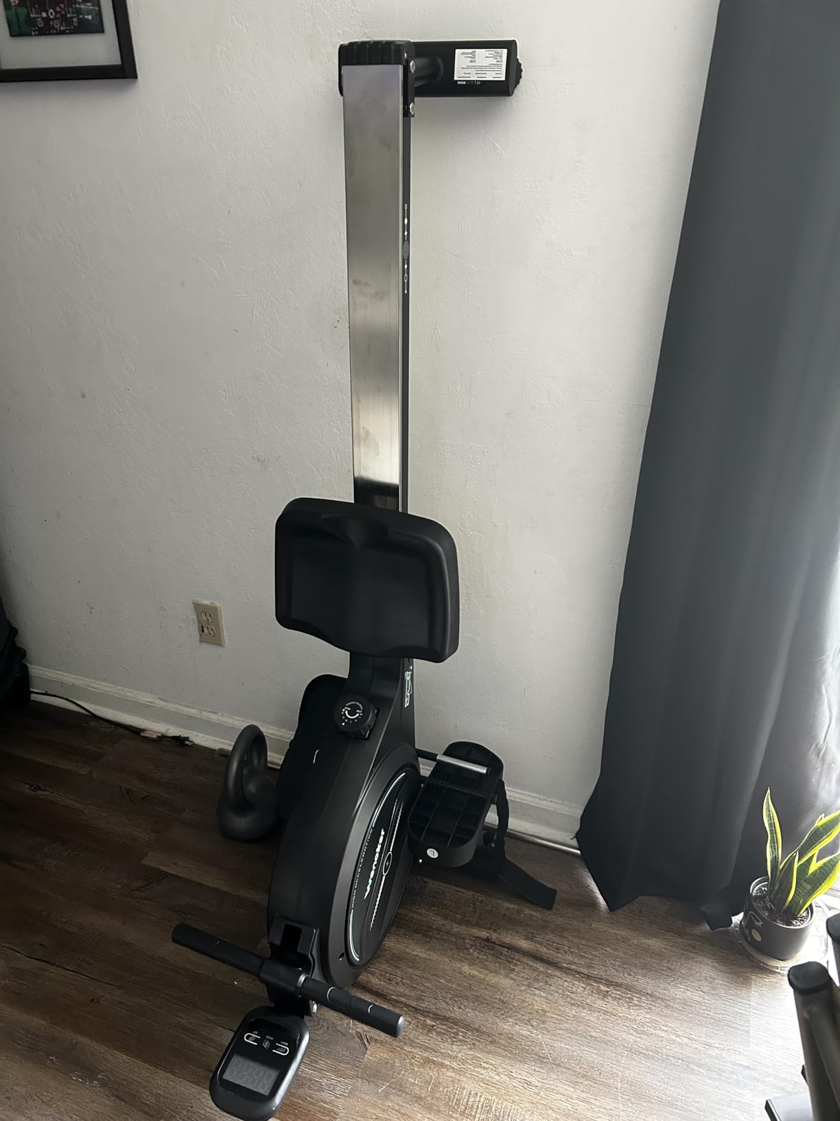 WENOKER Rowing Machine, Magnetic Rowing Machine for Home, Upgraded 32-Levels Quiet Resistance with Smart Electronic Knob, 350 LBS Weight Capacity, Compact Rower Machine Easy Assembly, App Supported customer photo 1