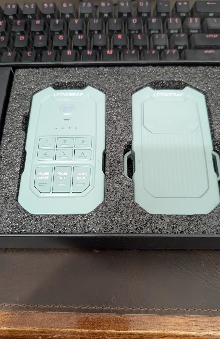 Portable Radar Perimeter Security Alarm for Camping, Wireless Perimeter Alarm,Rechargeable Motion Detector Trip Alarm,1/2 Mile Range,Waterproof System for Outdoor Security&Survival Gear,Green customer photo 2