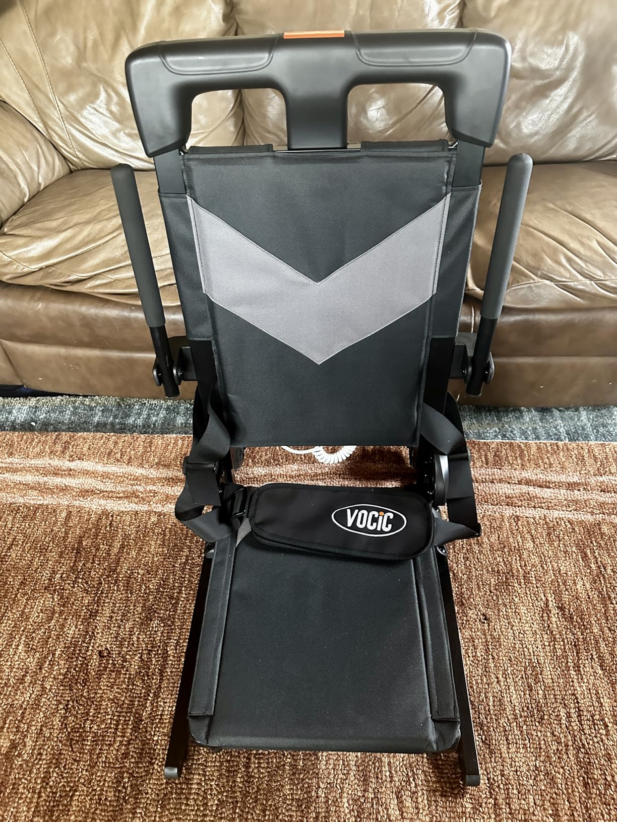 VOCIC Electric Chair Lift with Large Wheels, Ultra-Compact Chair Lift with T-Stabilized Base, Easy Mobility Design for Women & Seniors, Helps Stand from Floor, Supports 350 LBS, AX25 customer photo 1