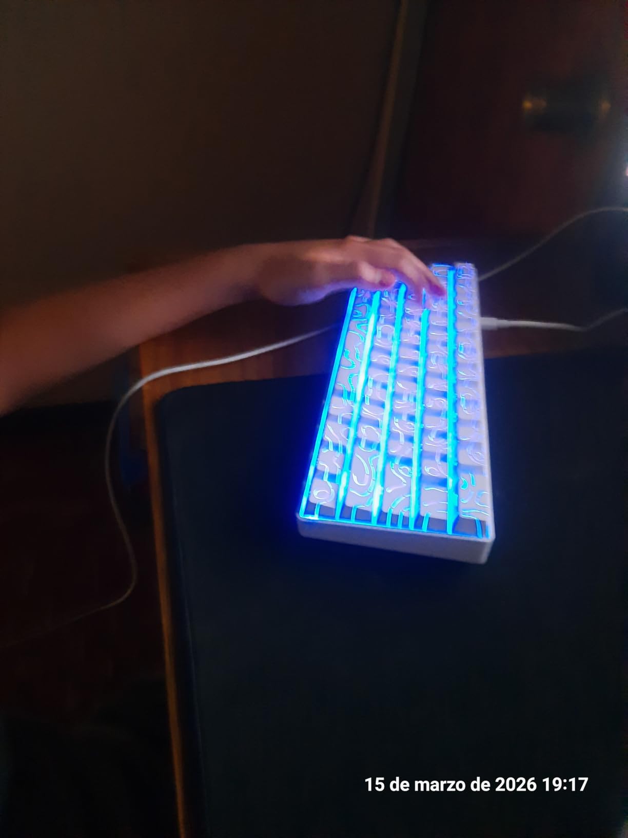 DAREU COOL60 60% Hall Effect Gaming Keyboard with Magnetic Switch, SOCD, 0.01mm Actuation Adjustable Rapid Trigger,8000 Hz Polling, Frosted Transparent Keycaps, Hot-swap, RGB Backlit customer photo 1