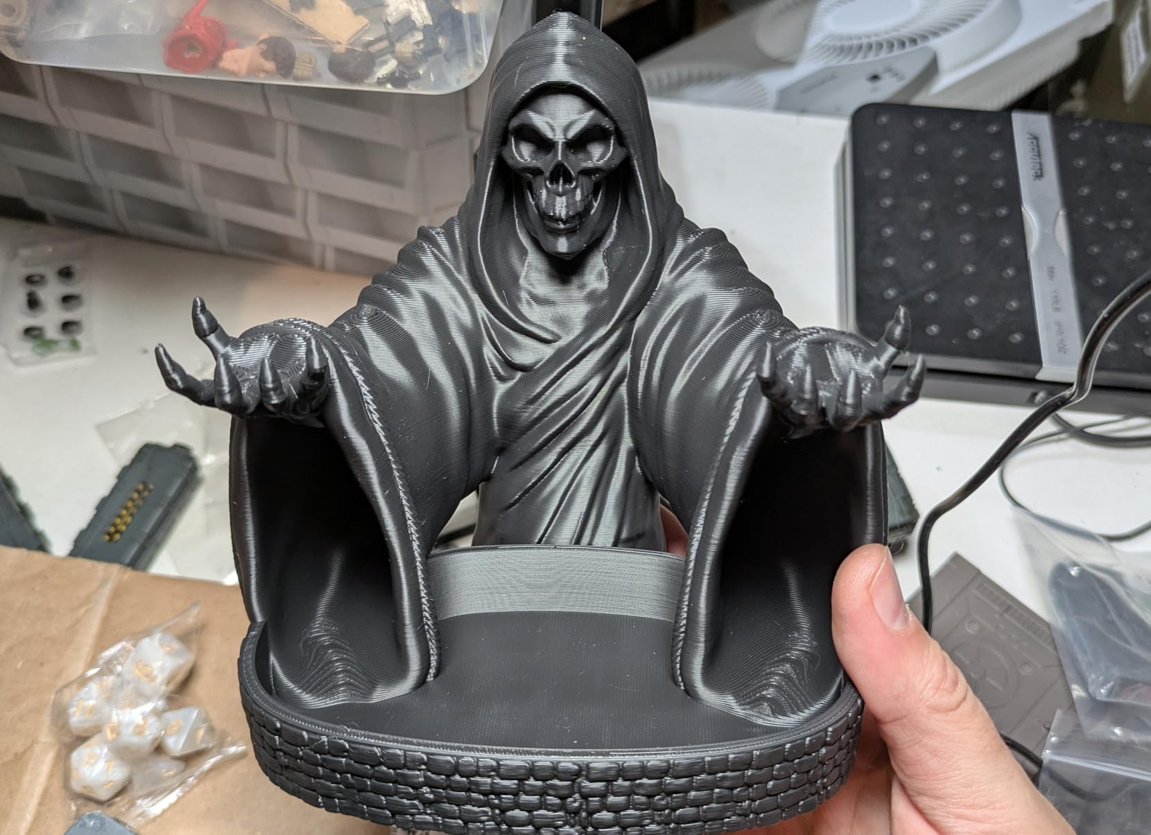 MunnyGrubbers - Grim Reaper Dice Tower - Original Design - Tabletop Roleplaying Game - Dice Roller - Dungeons and Dragons customer photo 2