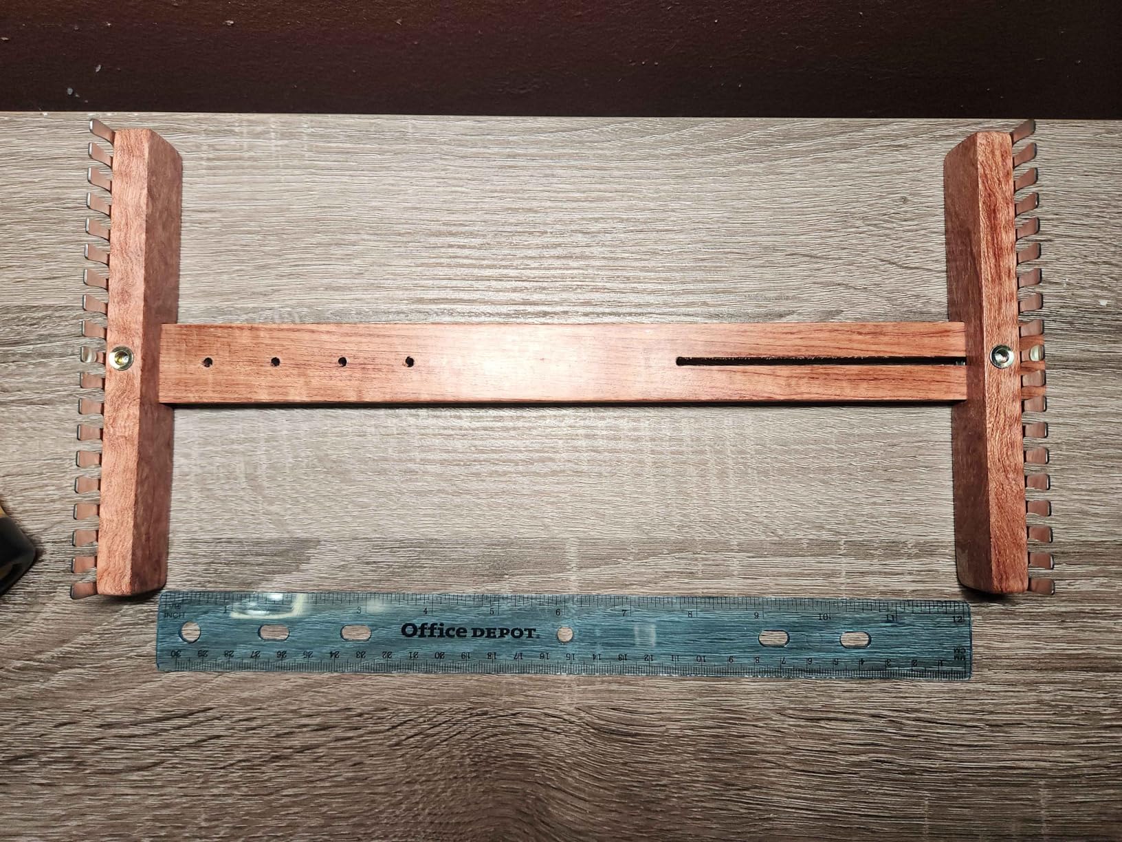 Savina Adjustable Tapestry Weaving Loom, Small Expandable 3.5in to 11.8in customer photo 2