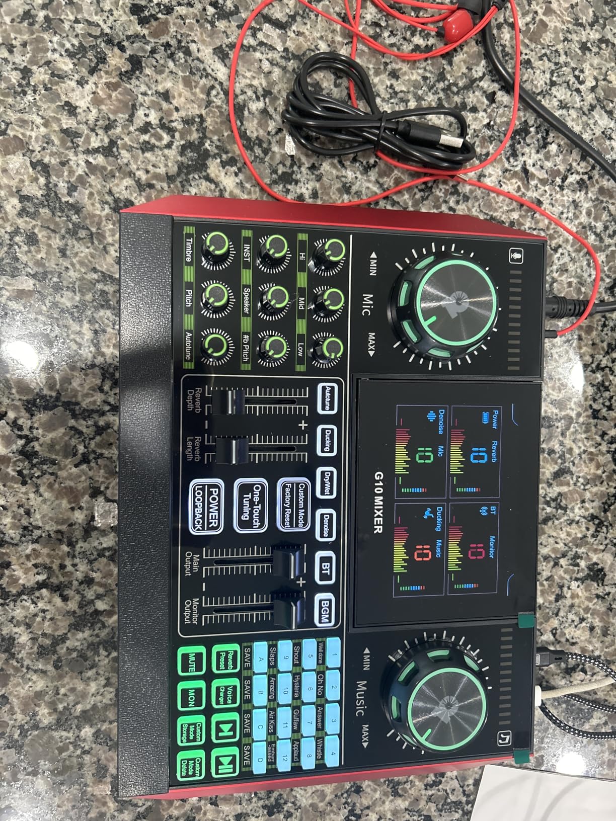 Podcast Equipment Bundle with 3.5mm Condenser Microphone for Pc/Phone Live Streaming Singing Gaming, Podcast Microphone Bundle with Live Sound Board Audio Mixer Denoise,DJ Sets customer photo 2