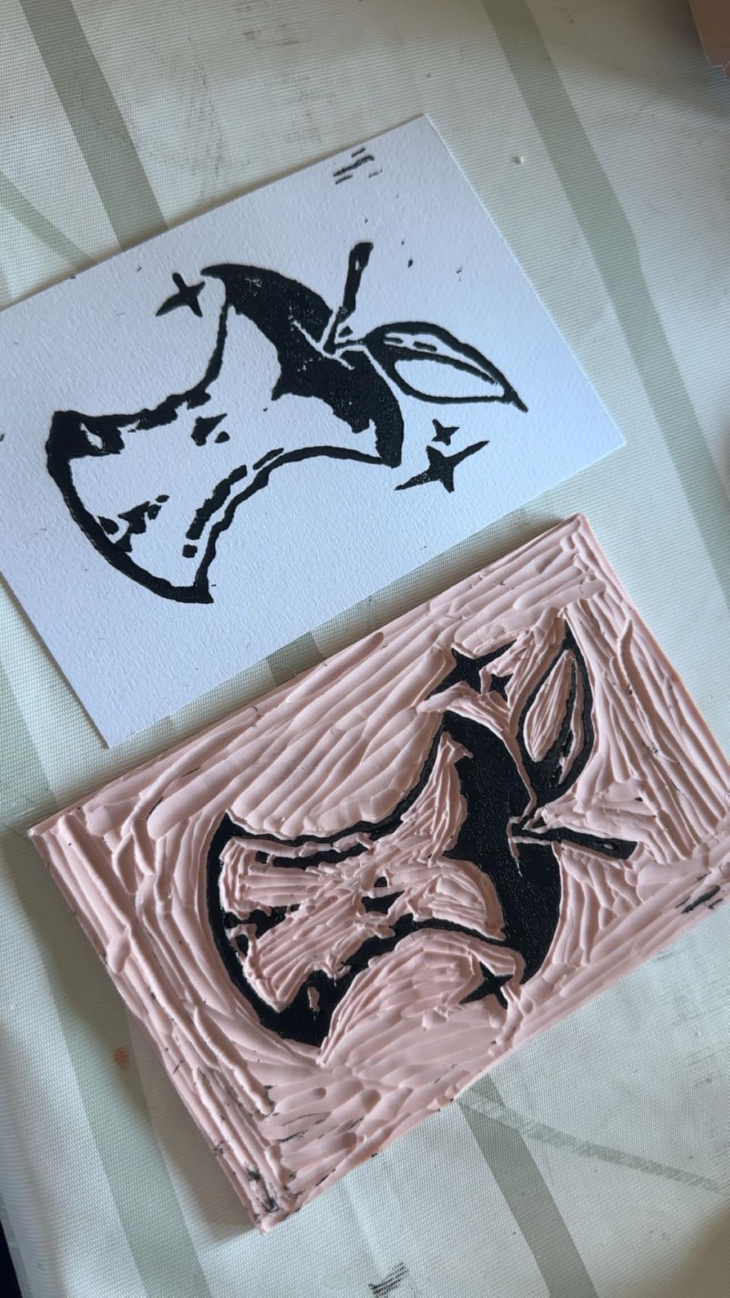 Bobblebro Linocut Kit for Printmaking - Arts and Crafts for Adults customer photo 2