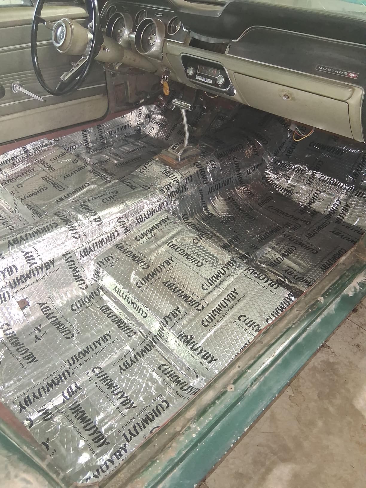 Sound Deading Material for Cars 50mil 50 sqft Car Sound Deadening Mat Butyl Automotive Sound Deadener Noise Insulation Vibration Dampening Material (46 pcs) customer photo 1