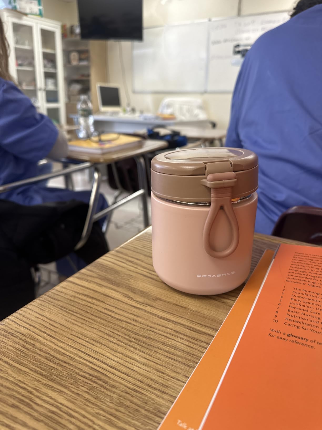 15.2oz Kids Thermo for Hot Food - Vacuum Insulated Food Jar with 316 Stainless Steel Interior, Leakproof Wide Mouth Soup Thermos for School Lunch (Pink) customer photo 2