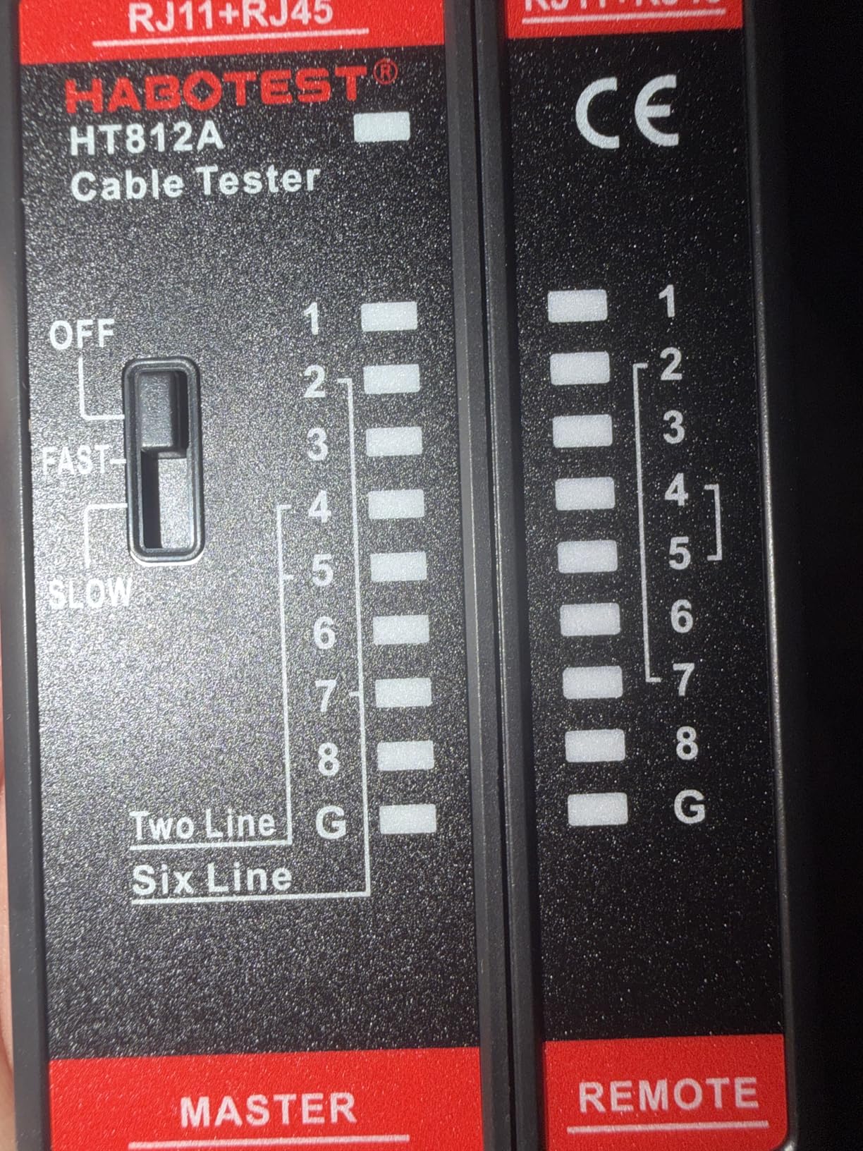 Network Ethernet Cable Tester for LAN RJ45 RJ11 CAT5 CAT5E CAT6 CAT6A CAT7 (HT812A) customer photo 1